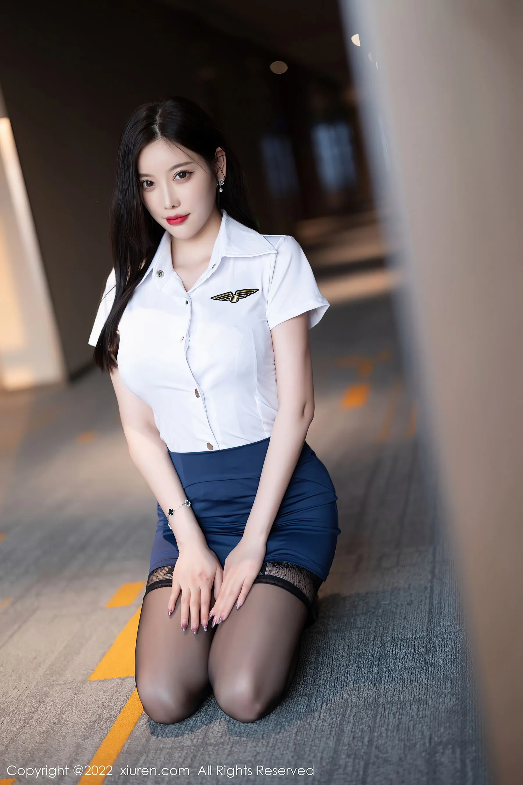  秀人网 No.5114 杨晨晨Yome 黑丝美臀第15张