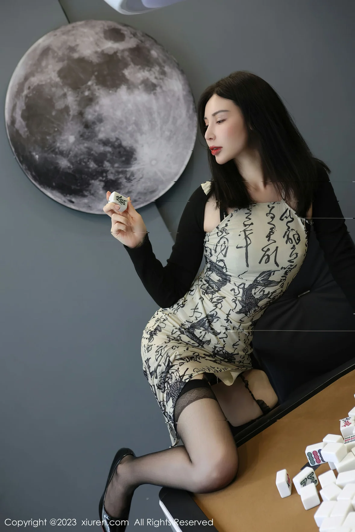  XiuRen 秀人 No.7178 曼柔 中国风连衣长裙性感写真 [74P]第3张