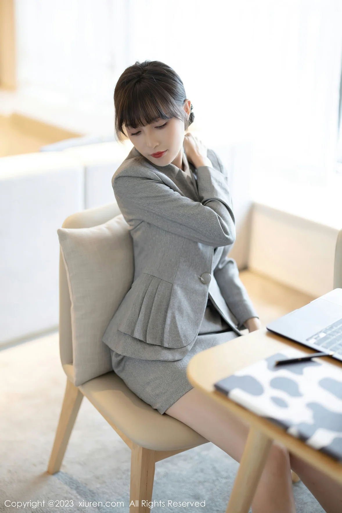  秀人网 No.7422 林星阑 OL职场安吉旅拍 [86P]第8张