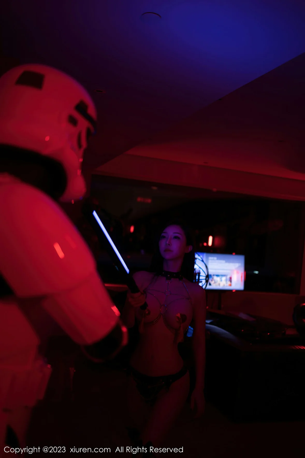  XiuRen 秀人 No.6908 大琪琪Emily 黑色情趣内衣 [83P]第25张