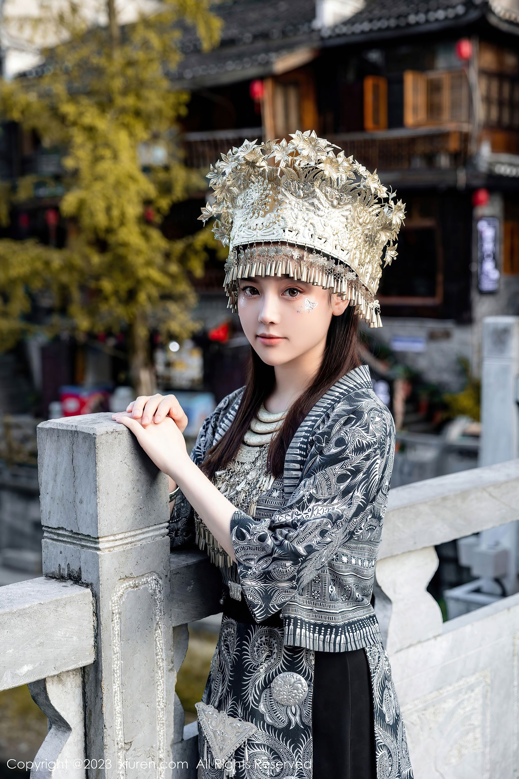 XiuRen 秀人 No.7448 豆瓣酱 苗族服饰第24张