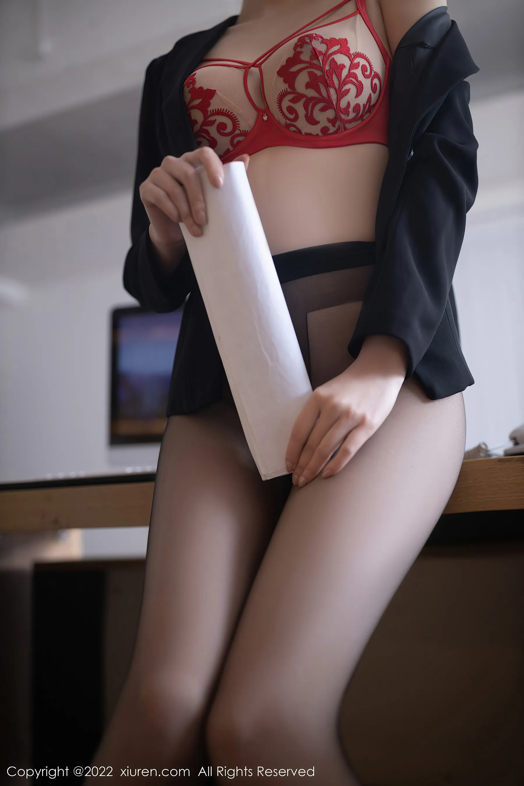  秀人网 No.4755 安然Maleah 女老板角色扮演第4张