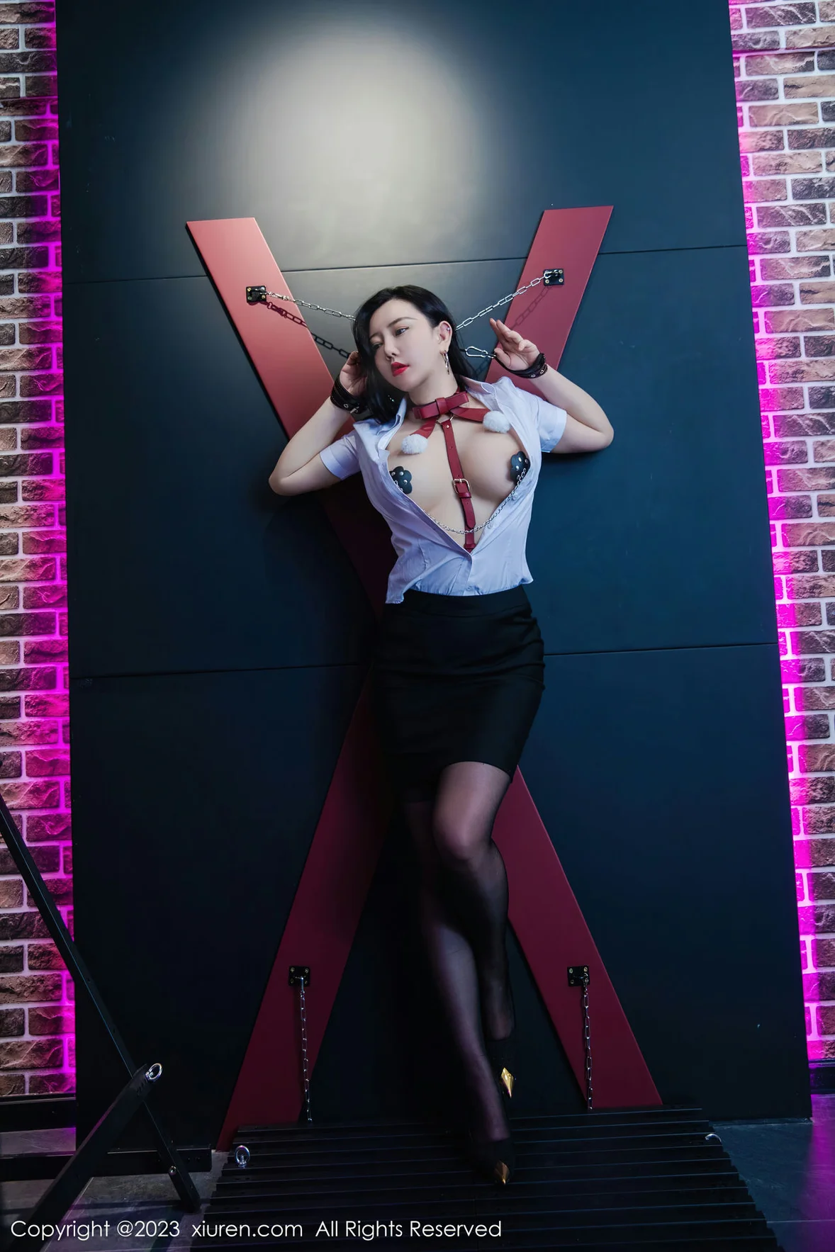  XiuRen 秀人 No.7267 王婉悠Queen 魅惑黑丝性感写真 [73P]第6张