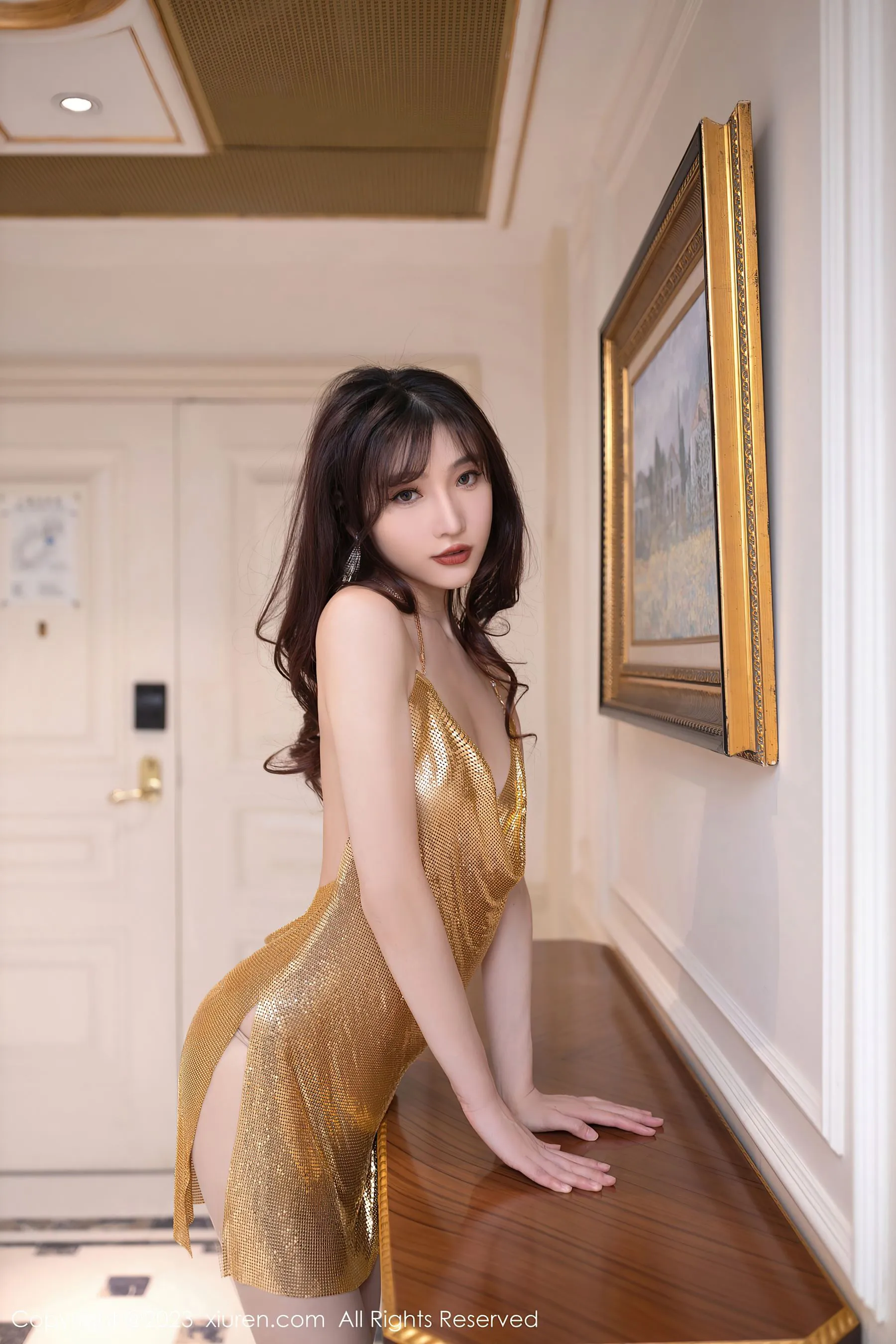  秀人网 No.6390 陆萱萱 丝袜美腿