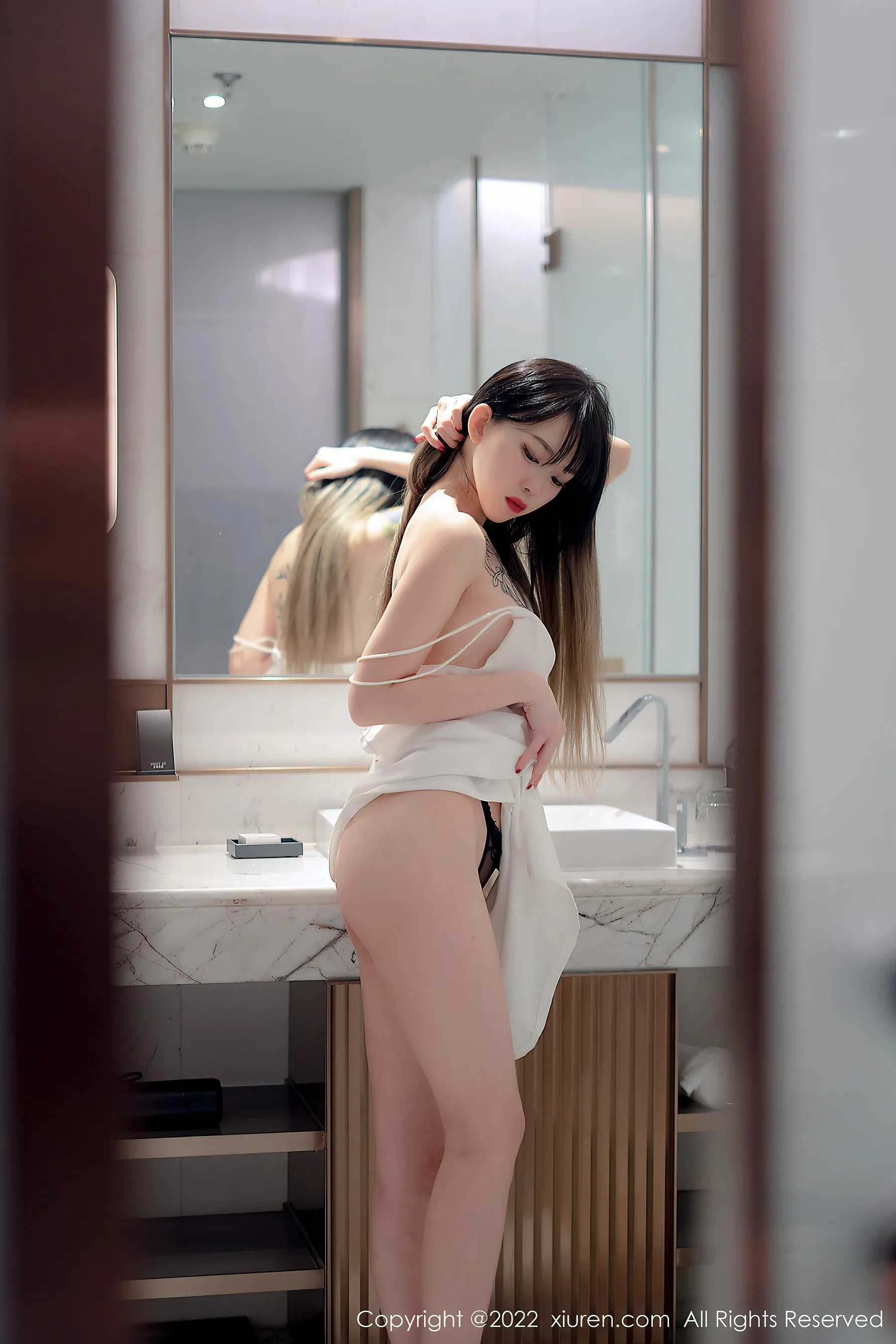  秀人网 No.4611 奶瓶. 淑女美腿长裙薄纱