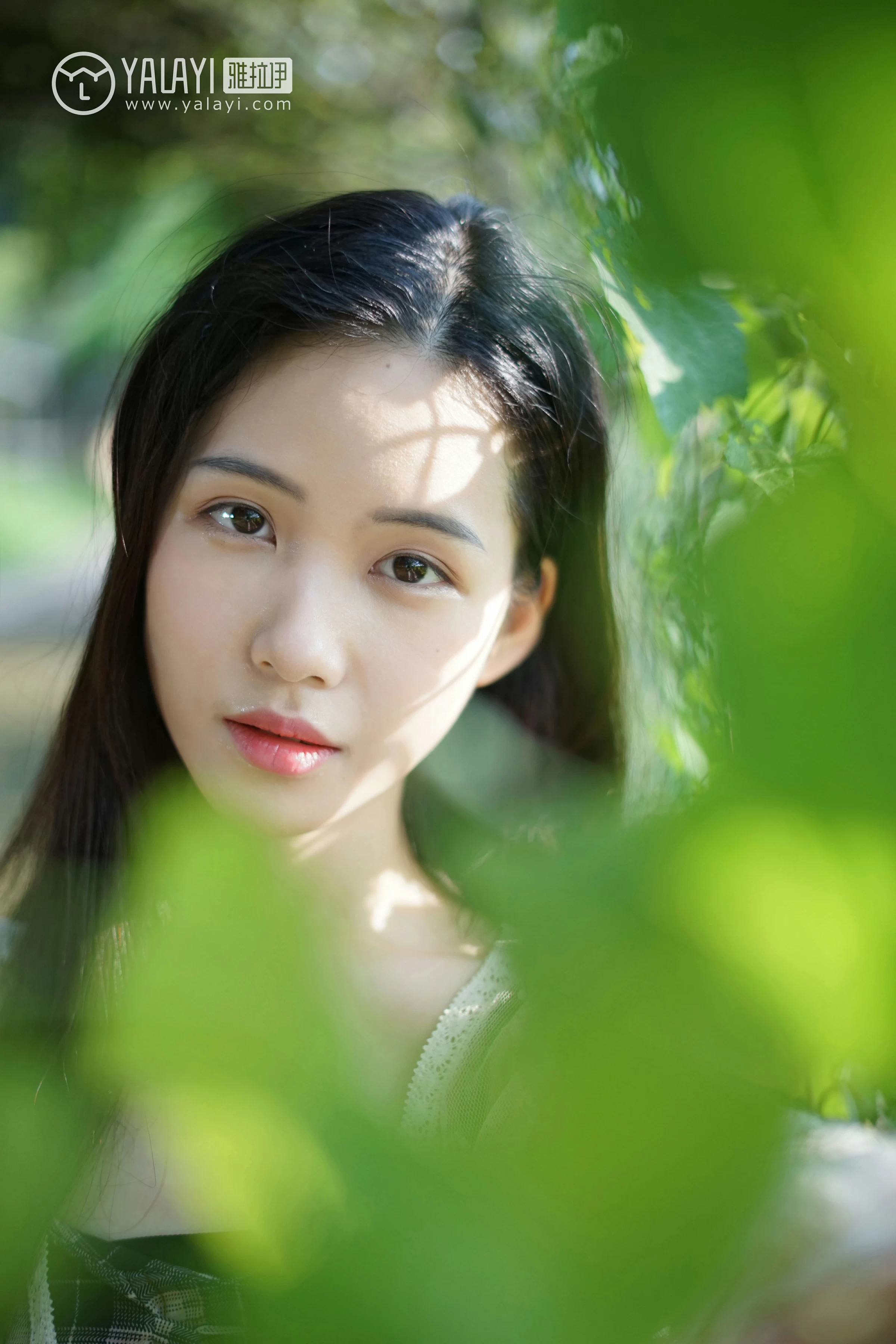 [YALAYI雅拉伊]NO.029 纯粹之心 卡柔 透视蕾丝上衣加吊带连衣裙性感私房写真集第7张