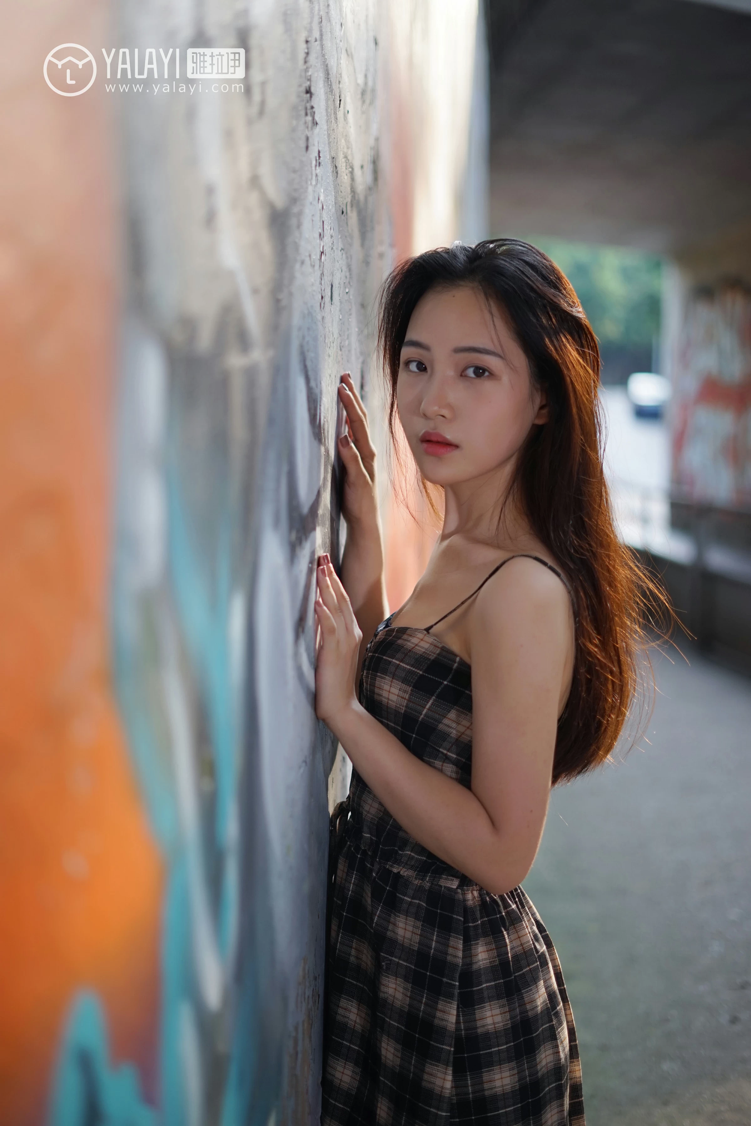 [YALAYI雅拉伊]NO.029 纯粹之心 卡柔 透视蕾丝上衣加吊带连衣裙性感私房写真集第13张