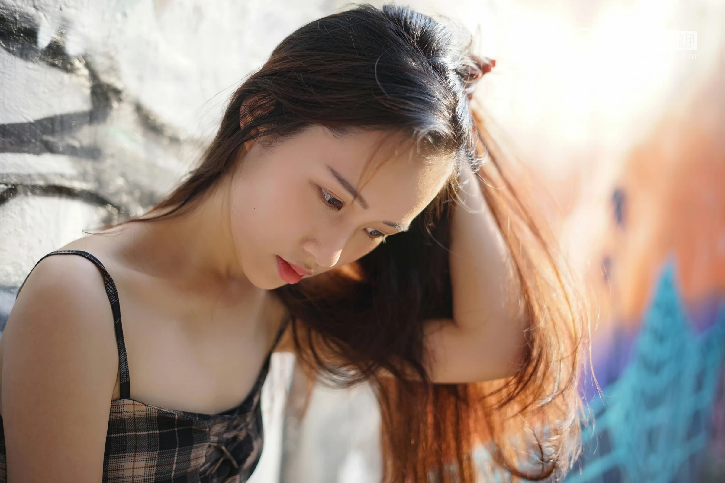 [YALAYI雅拉伊]NO.029 纯粹之心 卡柔 透视蕾丝上衣加吊带连衣裙性感私房写真集第13张