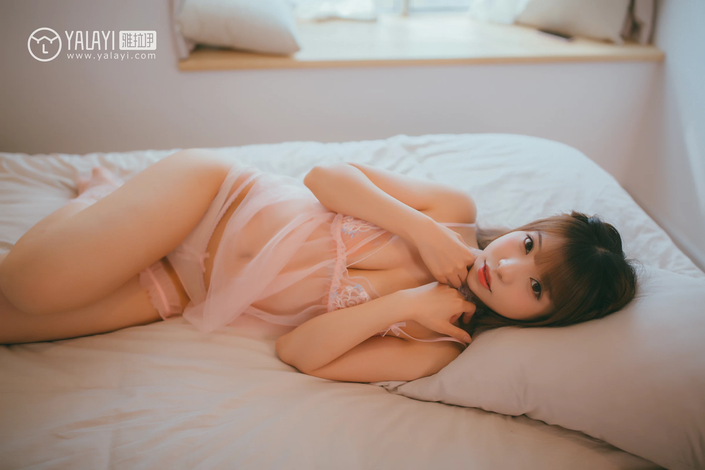 [YALAYI雅拉伊]NO.067 无痕 水花儿 粉色透视情趣内衣性感私房写真集第6张