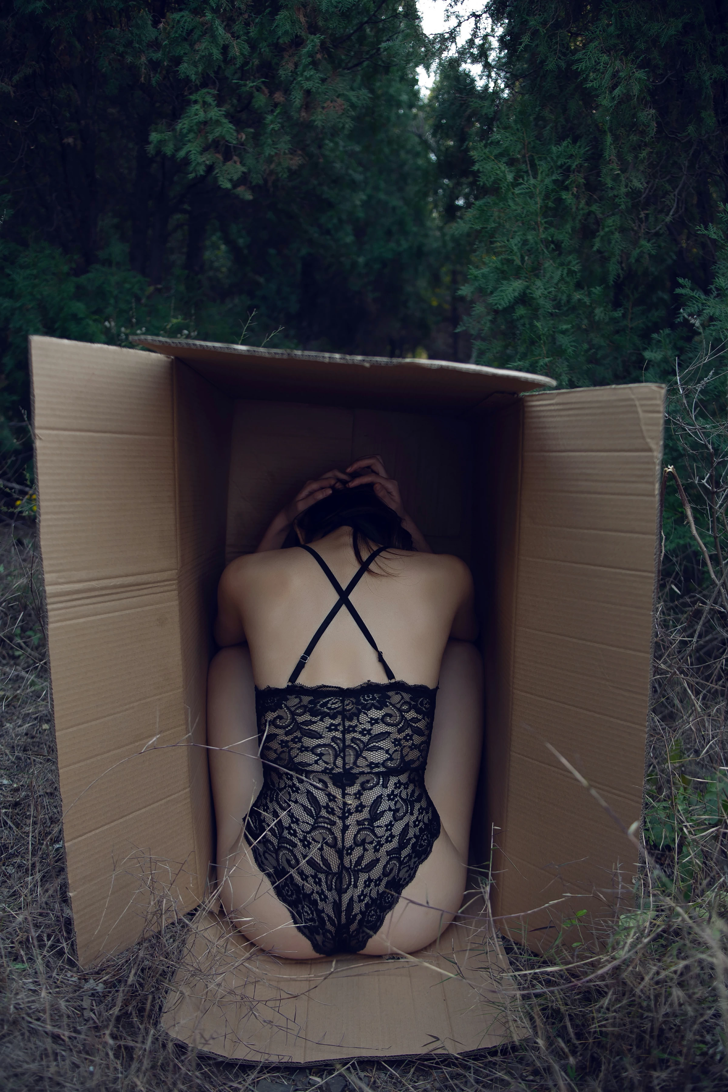 [YALAYI雅拉伊]NO.130 逃离出梦境 熏儿 黑色透视情趣连体内衣性感私房写真集第6张