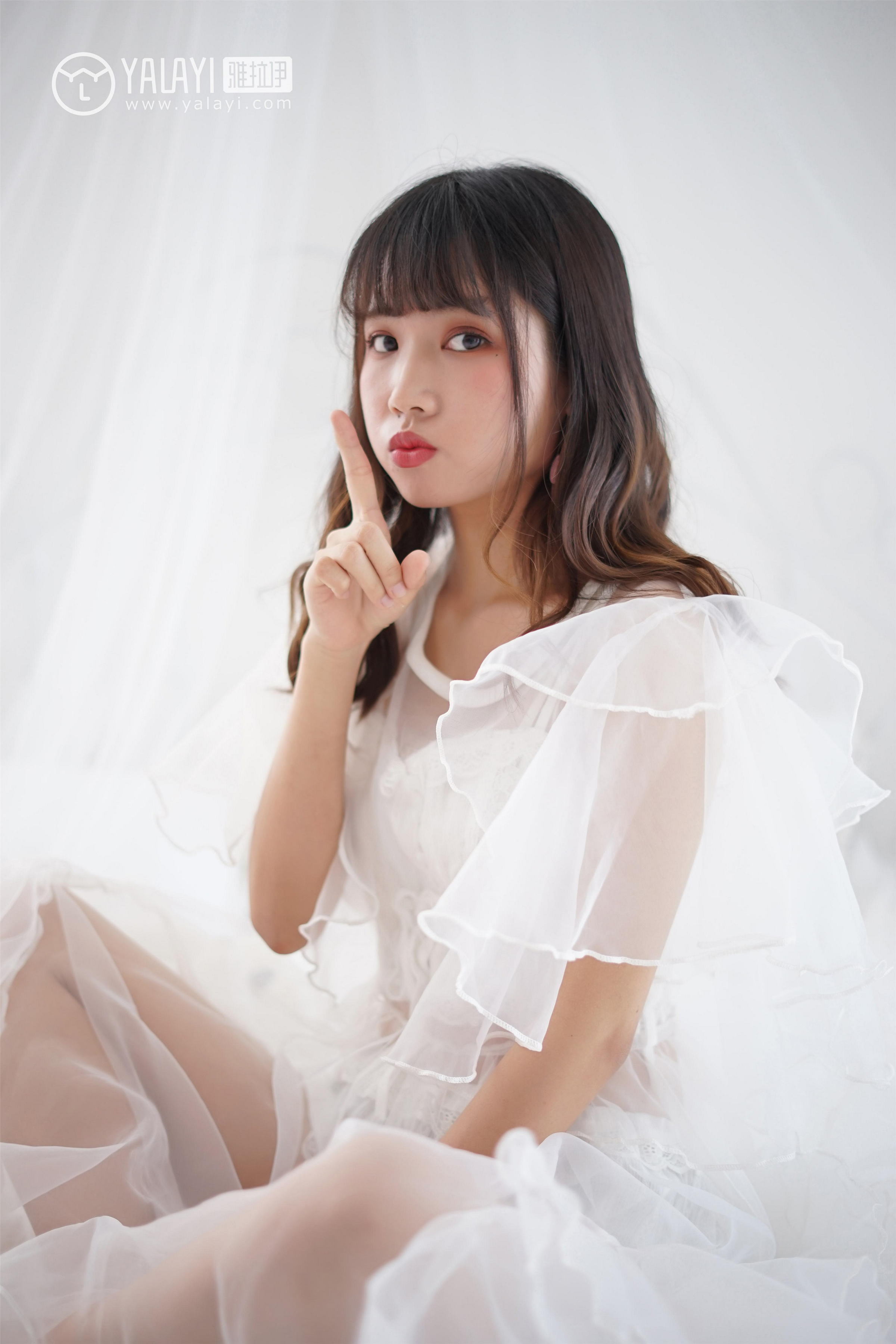 [YALAYI雅拉伊]NO.001 恋上你的床 公主小兔子 透视连衣裙性感私房写真集第9张