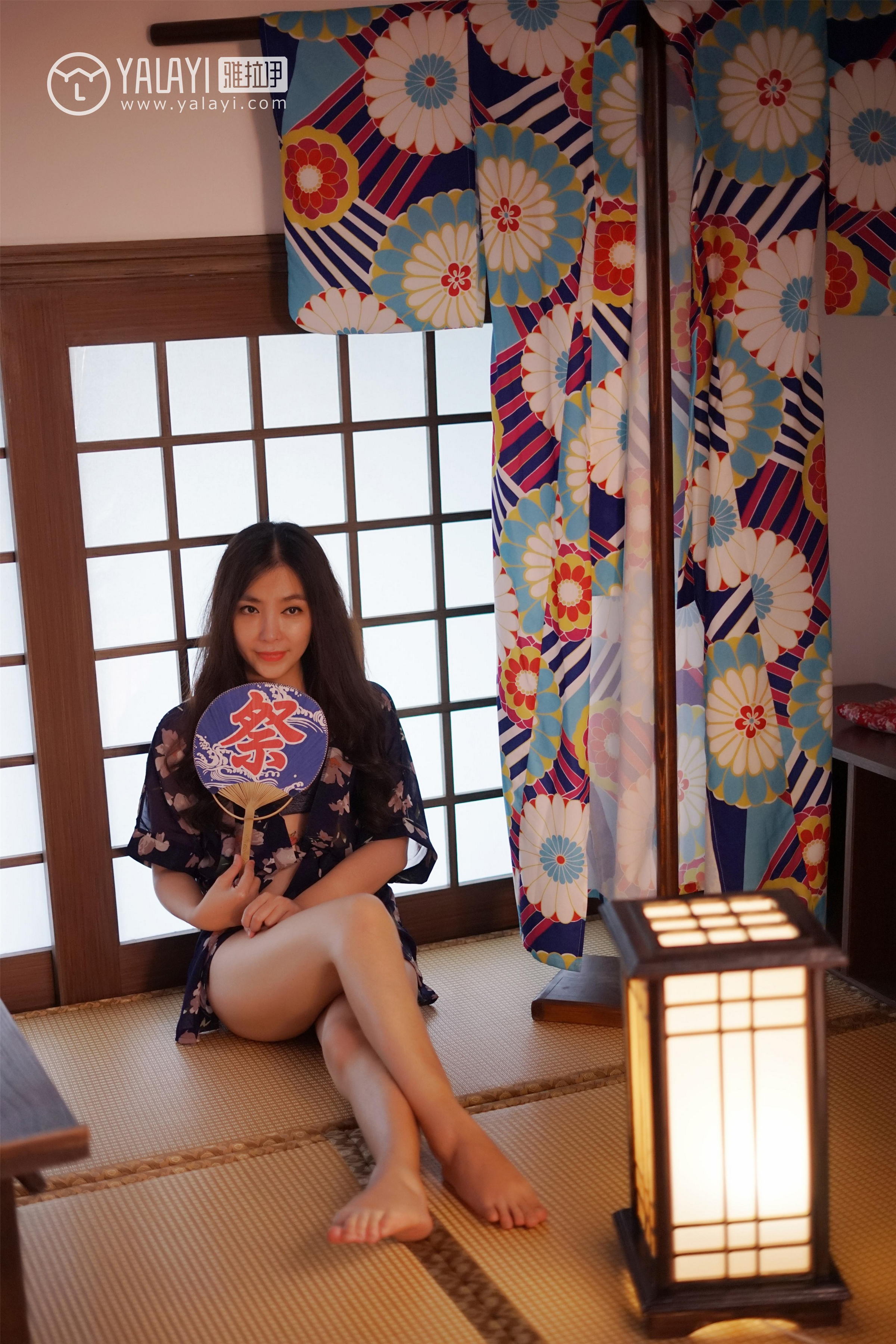 [YALAYI雅拉伊]NO.016 和服之韵 沈紫云 黑色透视和服性感私房写真集第11张