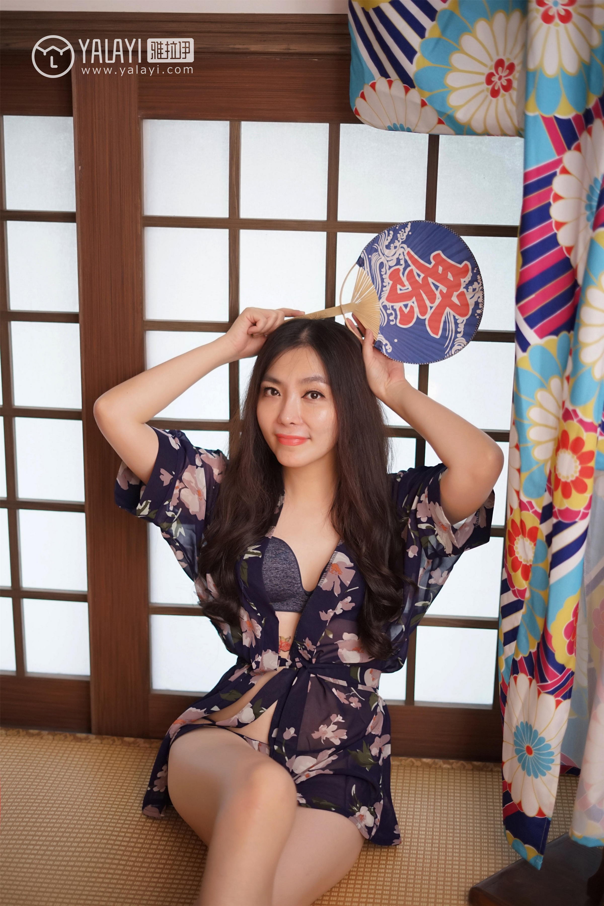 [YALAYI雅拉伊]NO.016 和服之韵 沈紫云 黑色透视和服性感私房写真集第12张