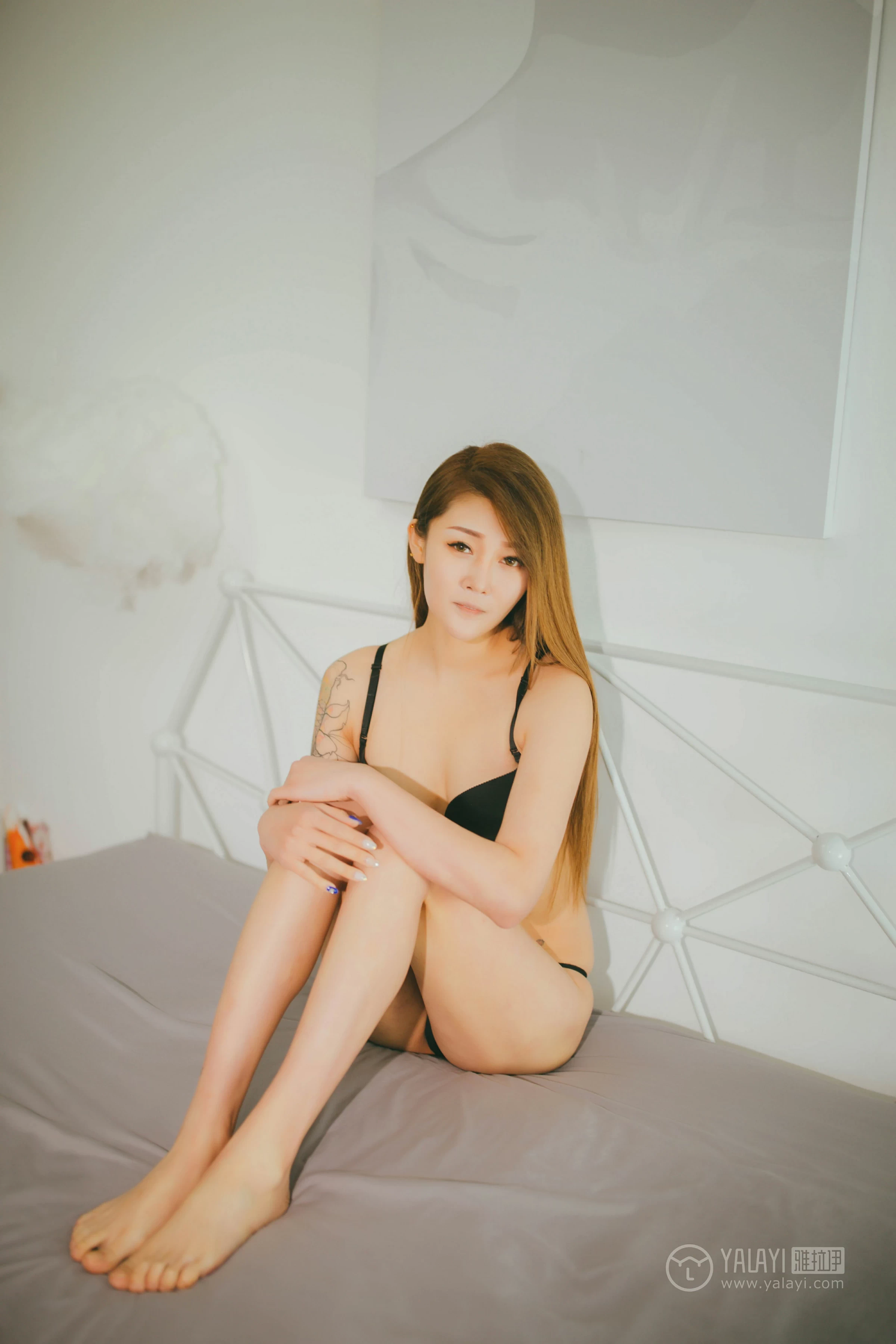 [YALAYI雅拉伊]No.210 妙曼身姿 张幕希 黑色性感内衣性感私房写真集第9张