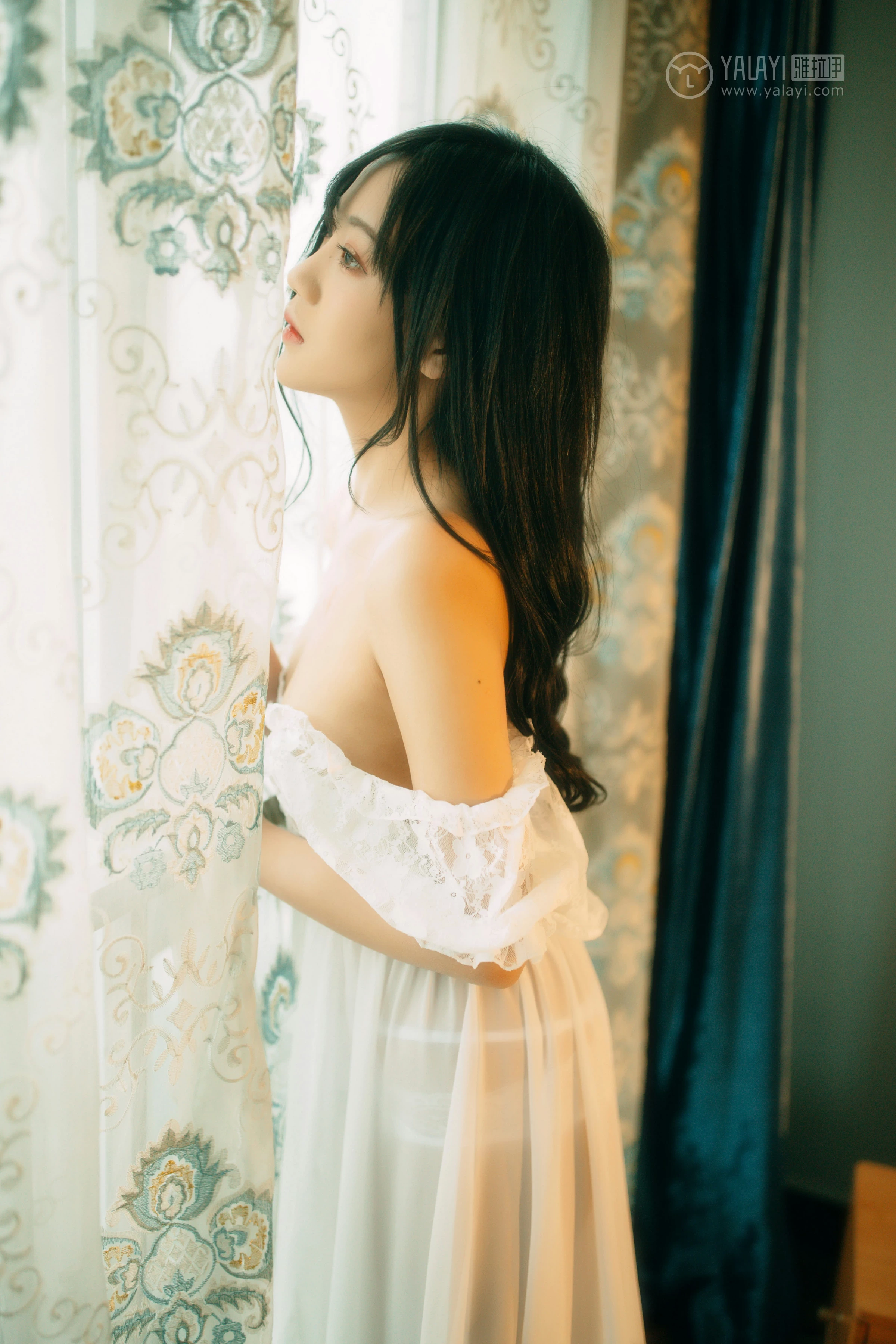 [YALAYI雅拉伊]No.213 空床 赵舒儿 黑色透视情趣睡衣裙性感私房写真集第5张
