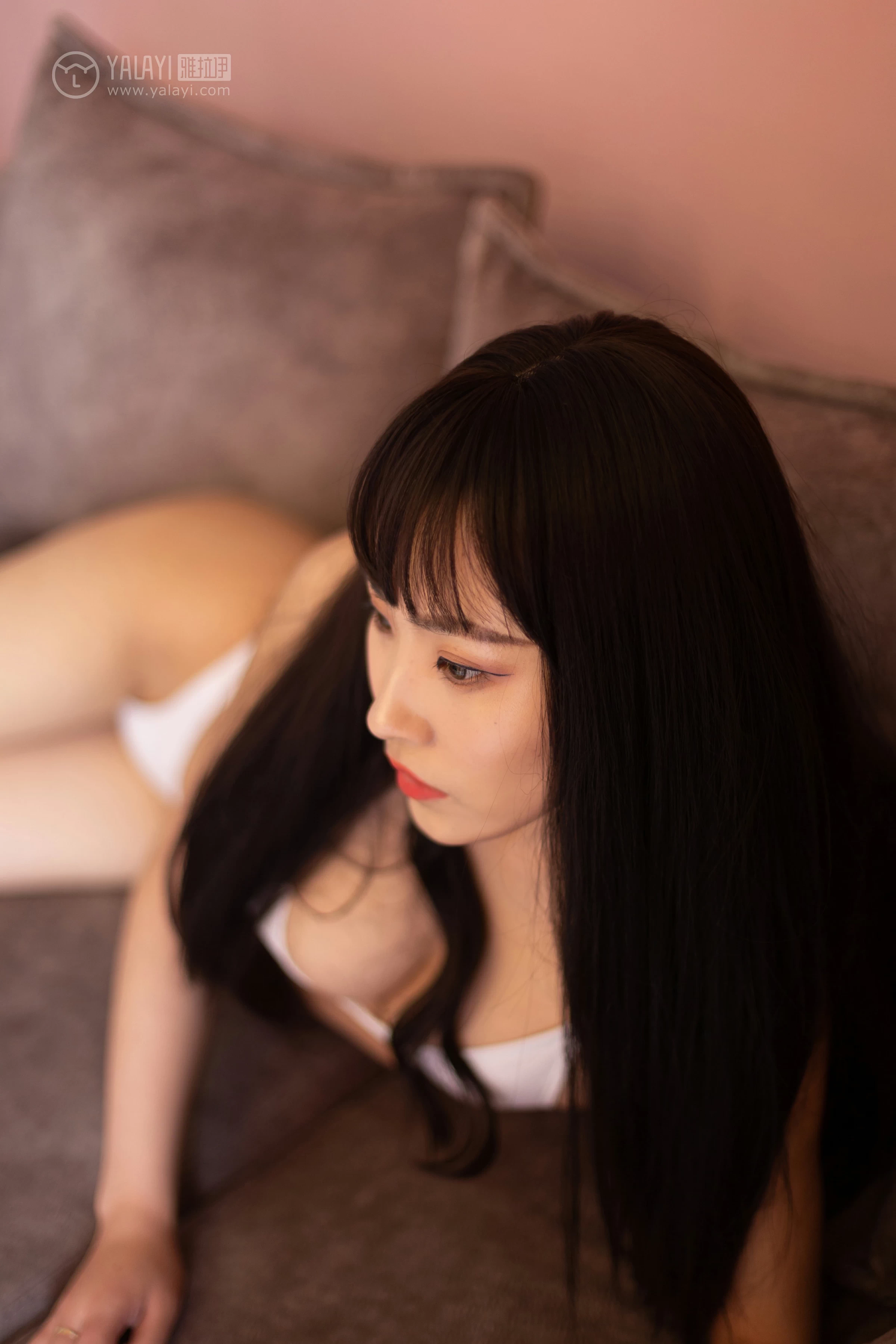 [YALAYI雅拉伊]No.285 勾股定律 沫沫 白色紧身内衣性感私房写真集第11张