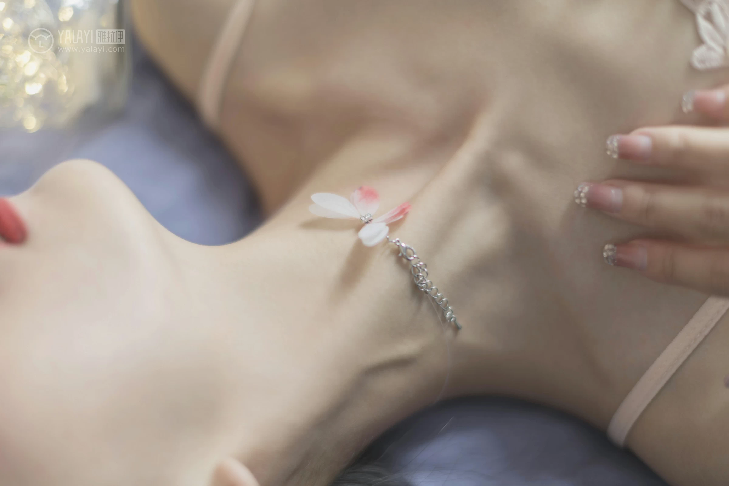 [YALAYI雅拉伊]No.311 花蝴蝶 高若童 粉色透视情趣内衣性感私房写真集第15张