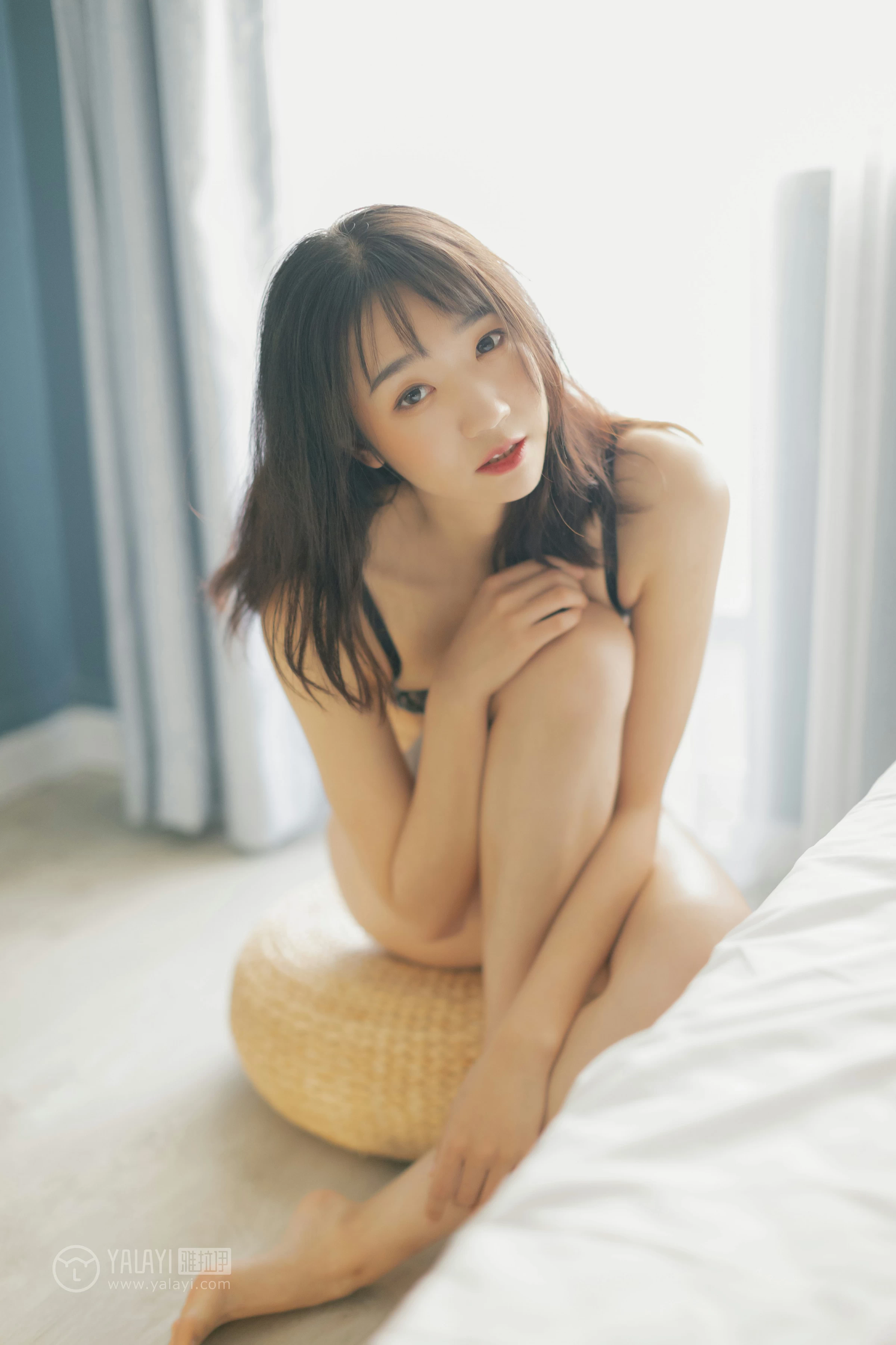 [YALAYI雅拉伊]No.318 午后时光 念念 黑色蕾丝内衣居家性感私房写真集第17张