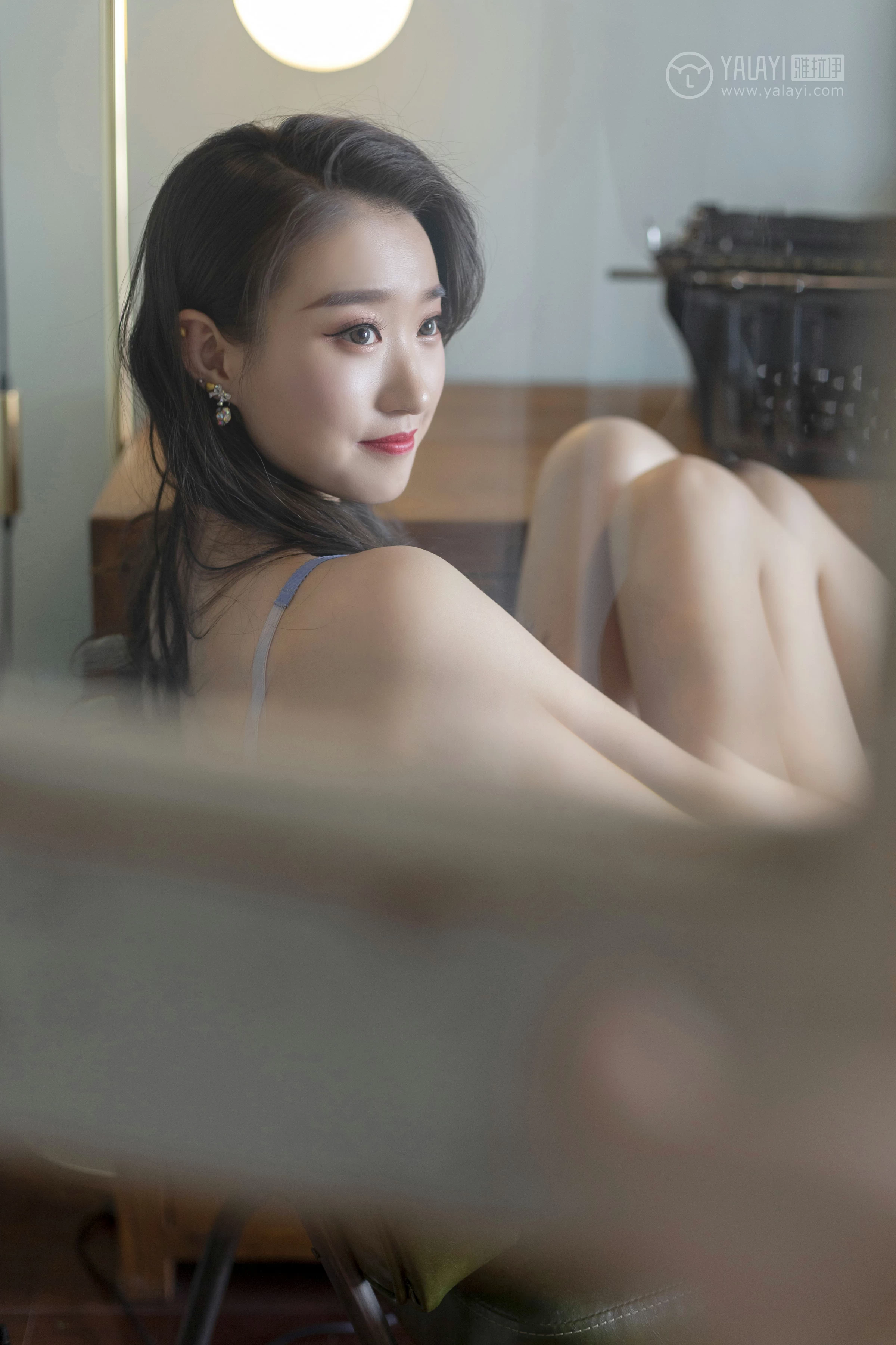 [YALAYI雅拉伊]No.343 蓝色情书 心怡 灰色内衣性感私房写真集第5张