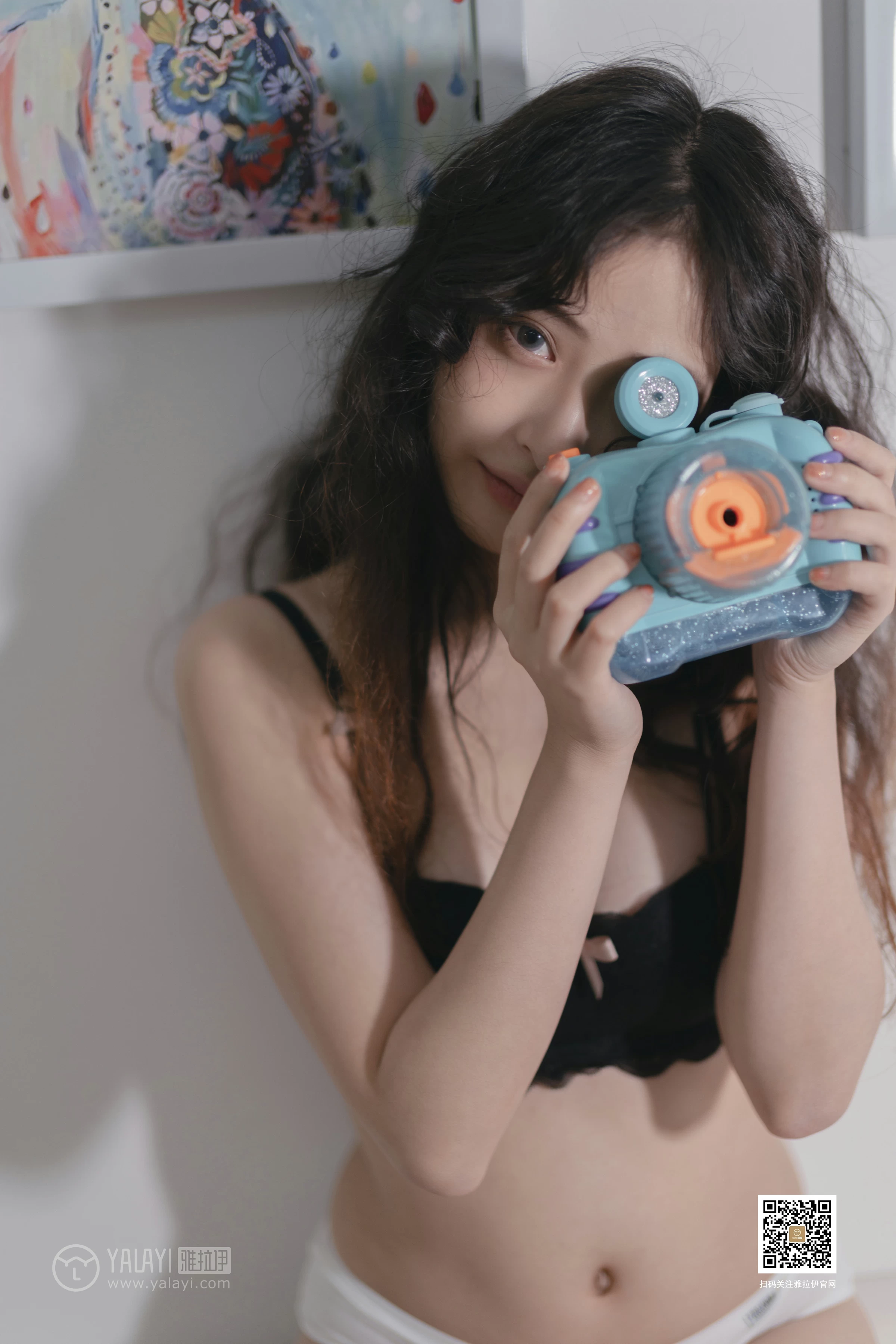[YALAYI雅拉伊]No.370 萌宠 西子 黑色蕾丝内衣性感私房写真集第13张