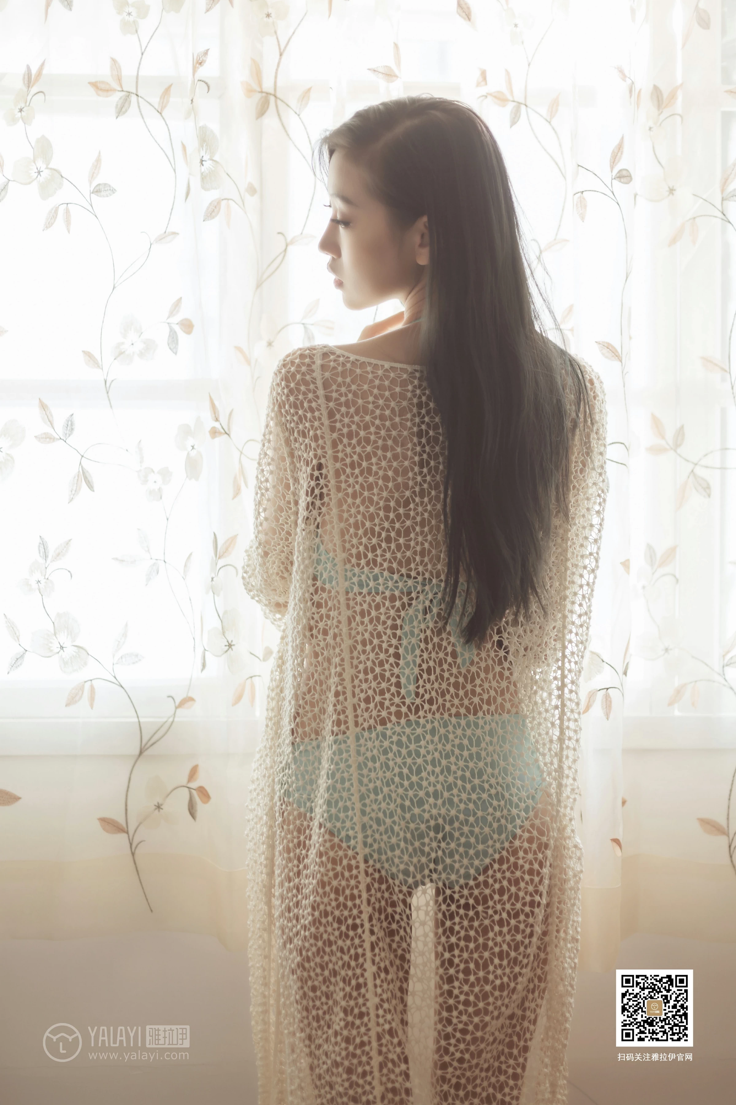 [YALAYI雅拉伊]No.375 轻抚你 图雅 白色情趣镂空睡衣加性感内衣私房写真集第12张