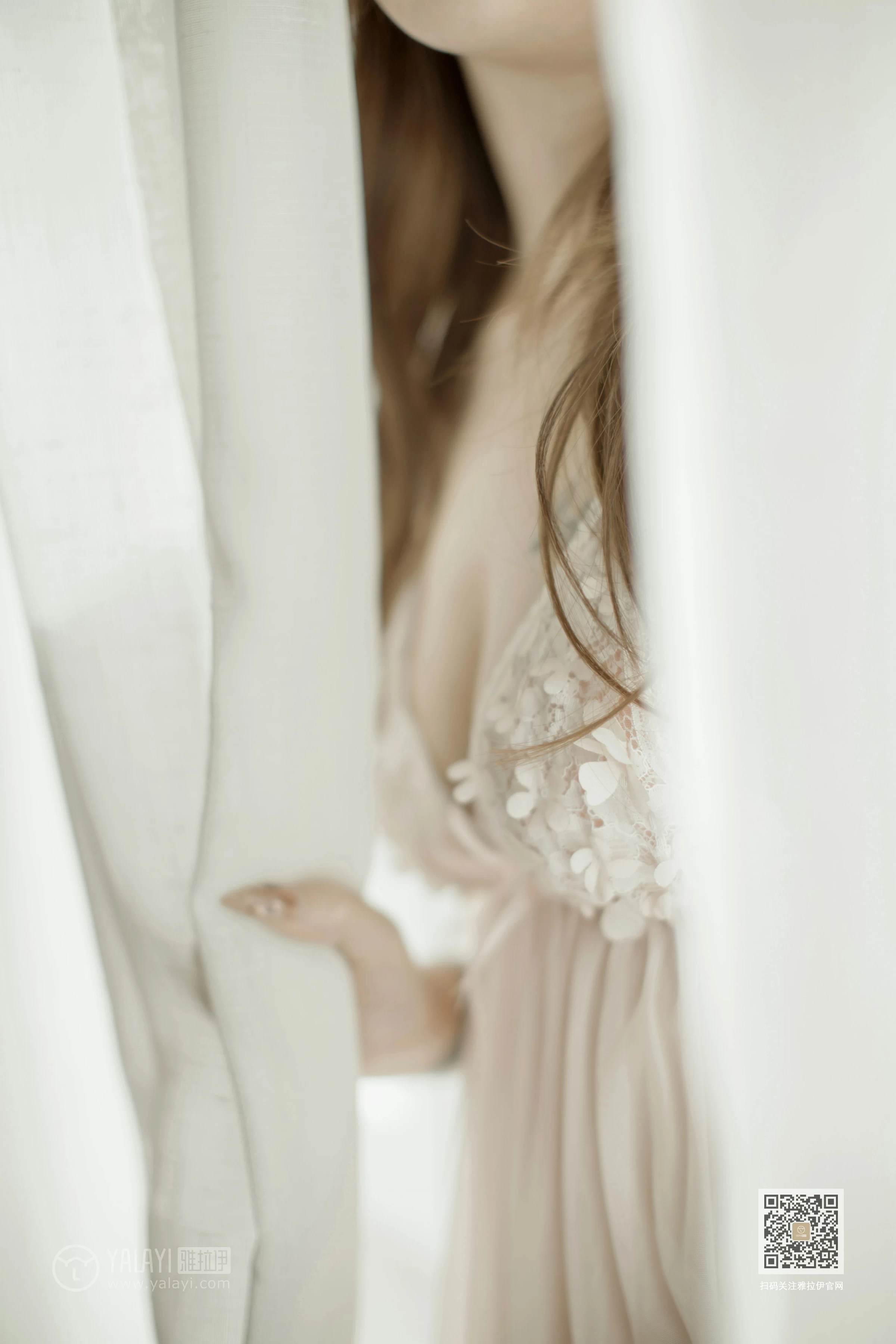 [YALAYI雅拉伊]Vol.404 桃花劫 小玉 粉色情趣蕾丝睡衣裙性感私房写真集第10张