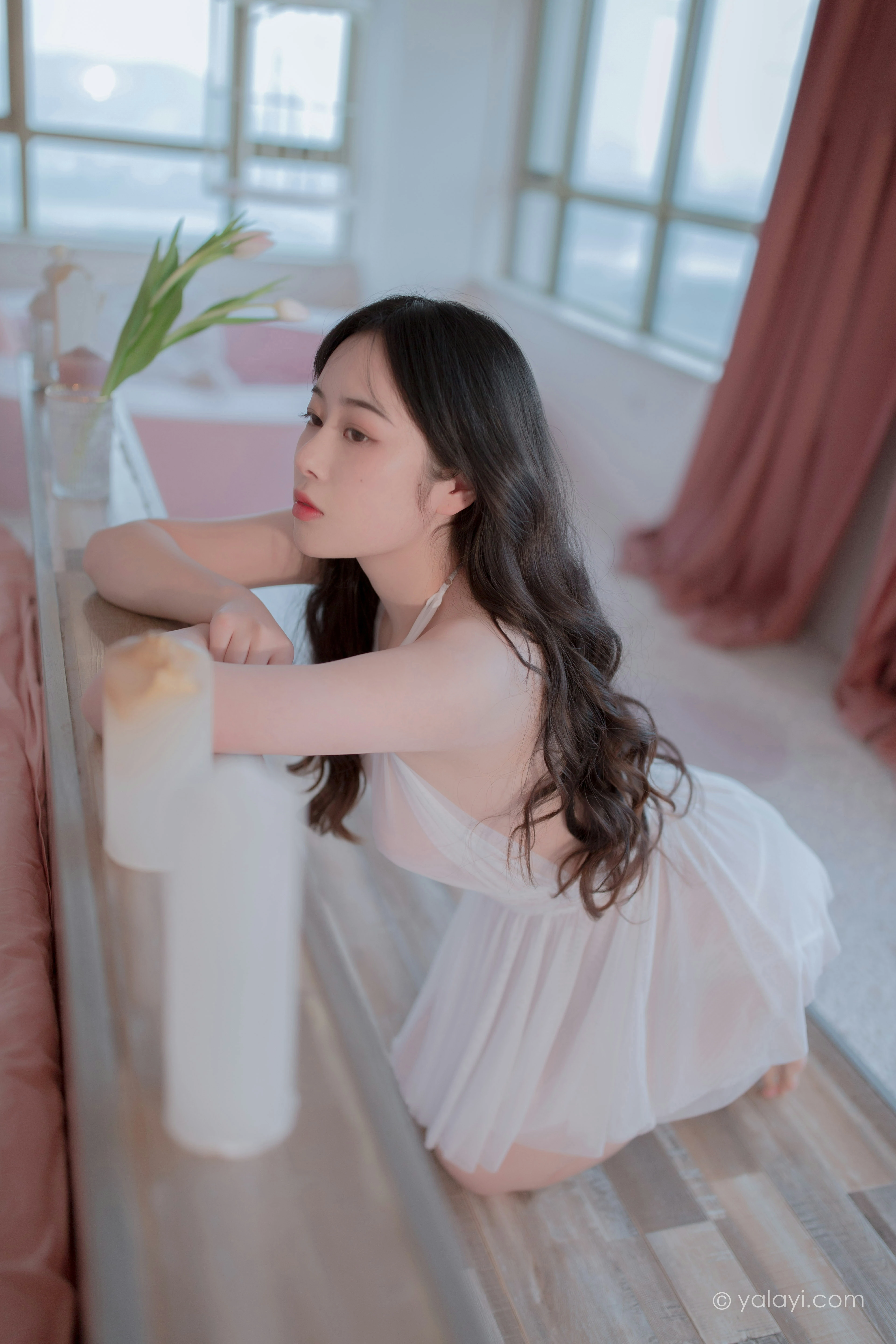 [YALAYI雅拉伊]NO.792 笼子里的鸟儿 璎珞 白色透视情趣内衣性感私房写真集第10张