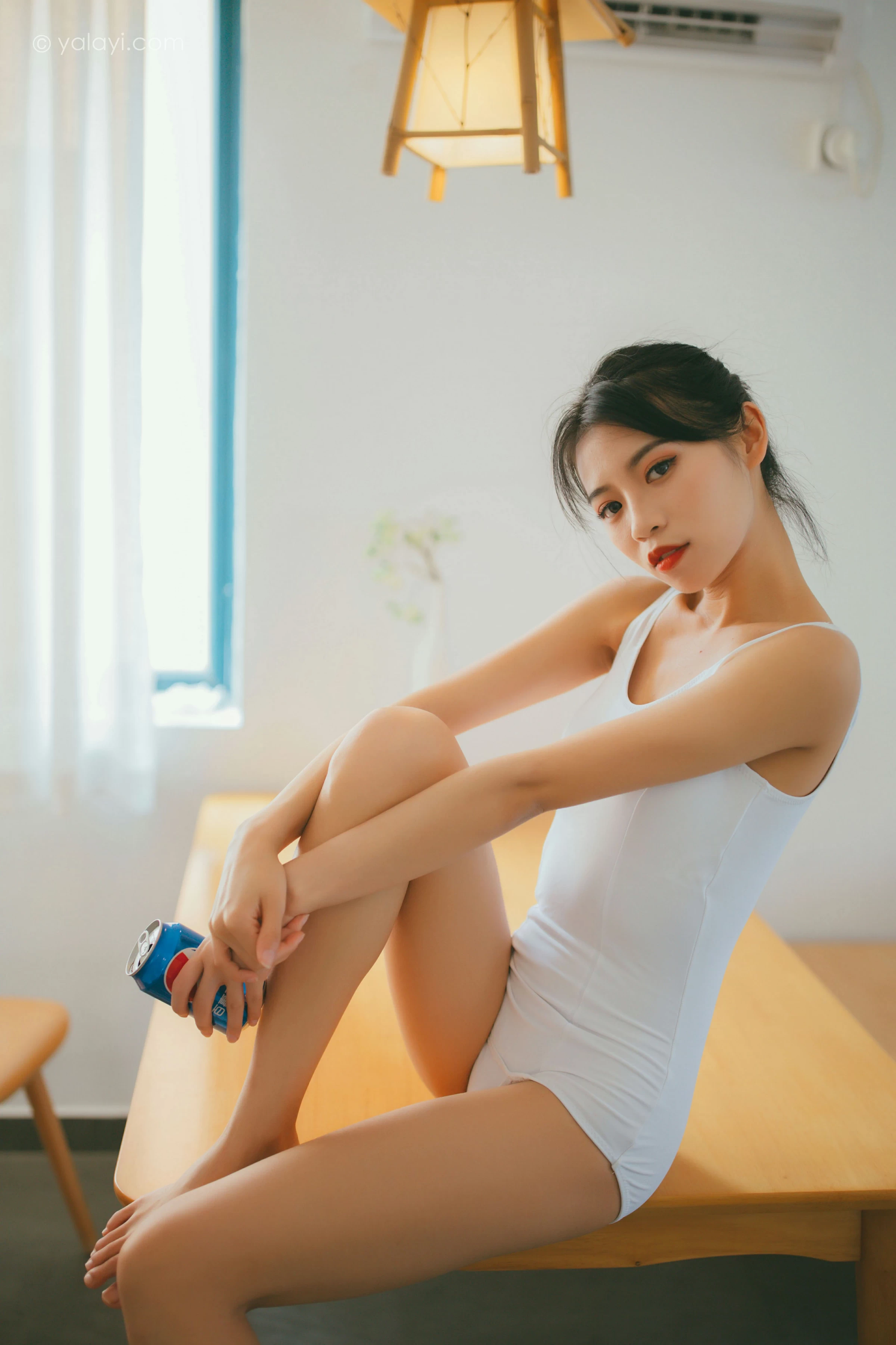[YALAYI雅拉伊]NO.660 《消暑少女》 丽雅 白色连体体操服性感私房写真集第16张