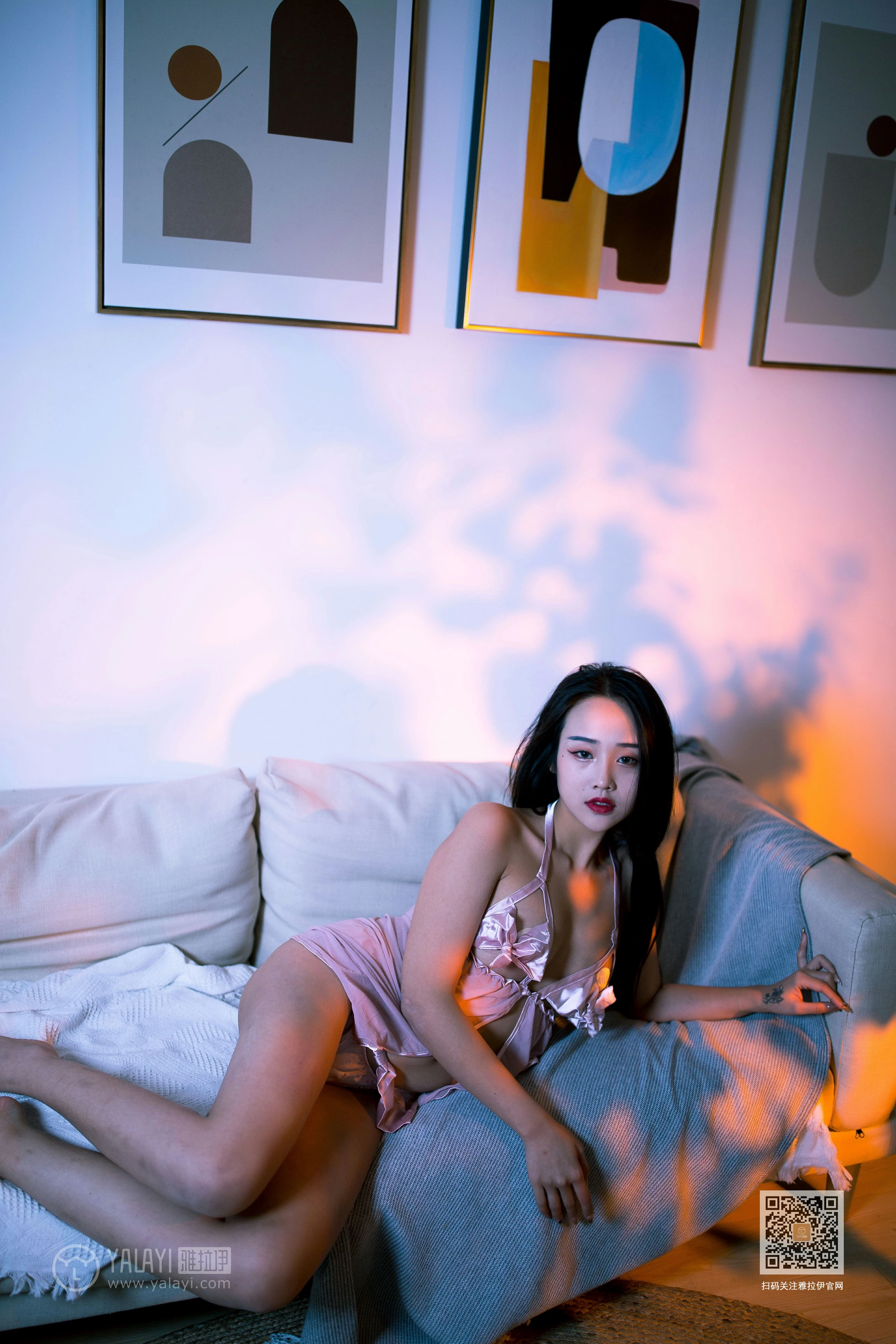 [YALAYI雅拉伊]Vol.535 热浪 优优 粉色透视情趣内衣性感私房写真集第8张