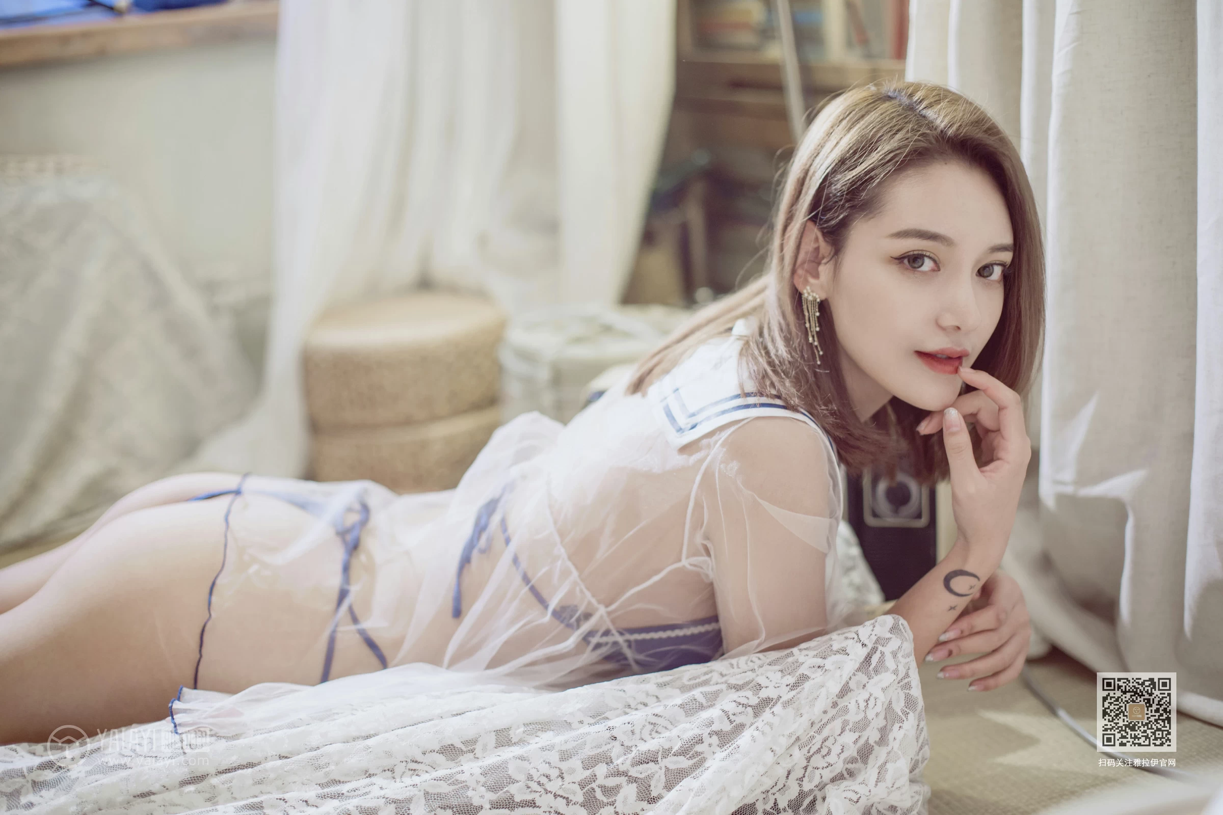 [YALAYI雅拉伊]Vol.545 情趣水手服 刘子炀 透视情趣制服内衣性感私房写真集第13张