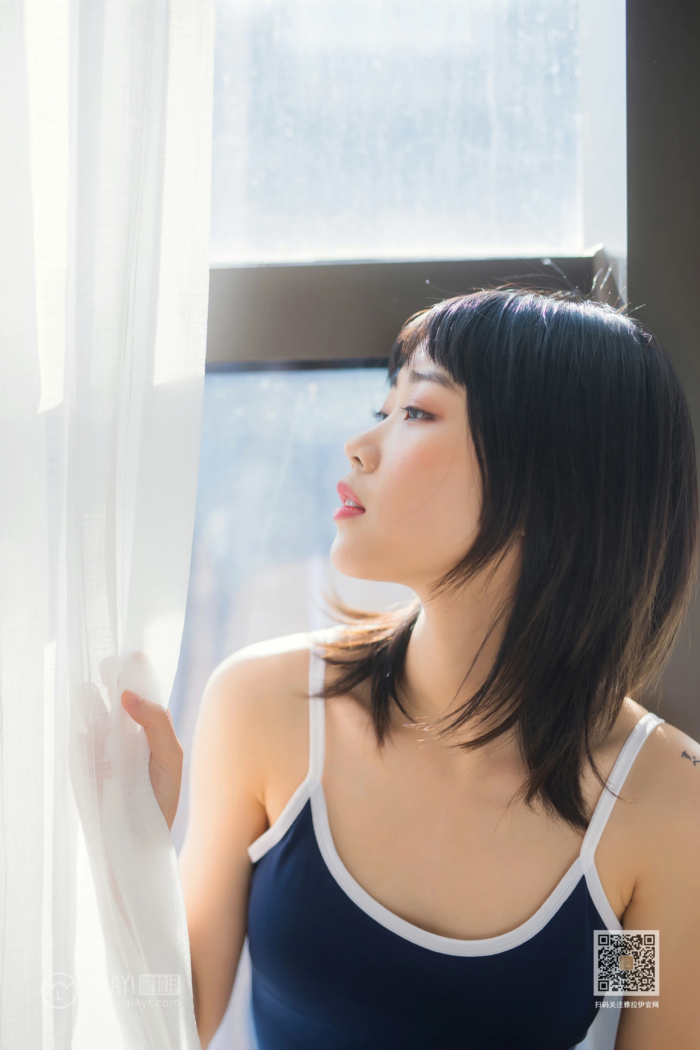 [YALAYI雅拉伊]Vol.552 十六岁的时光 粉粉 蓝色连体运动内衣性感私房写真集第7张