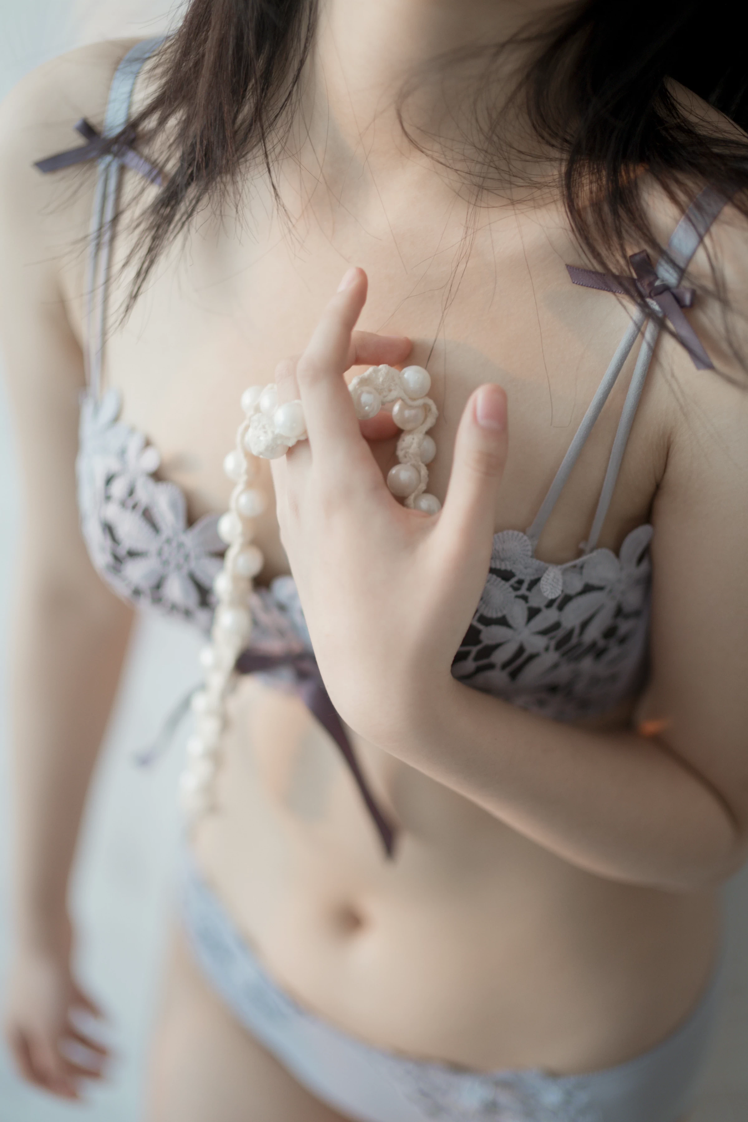 [YALAYI雅拉伊]NO.619 《无瑕》 含嫣 灰色蕾丝内衣性感私房写真集第11张