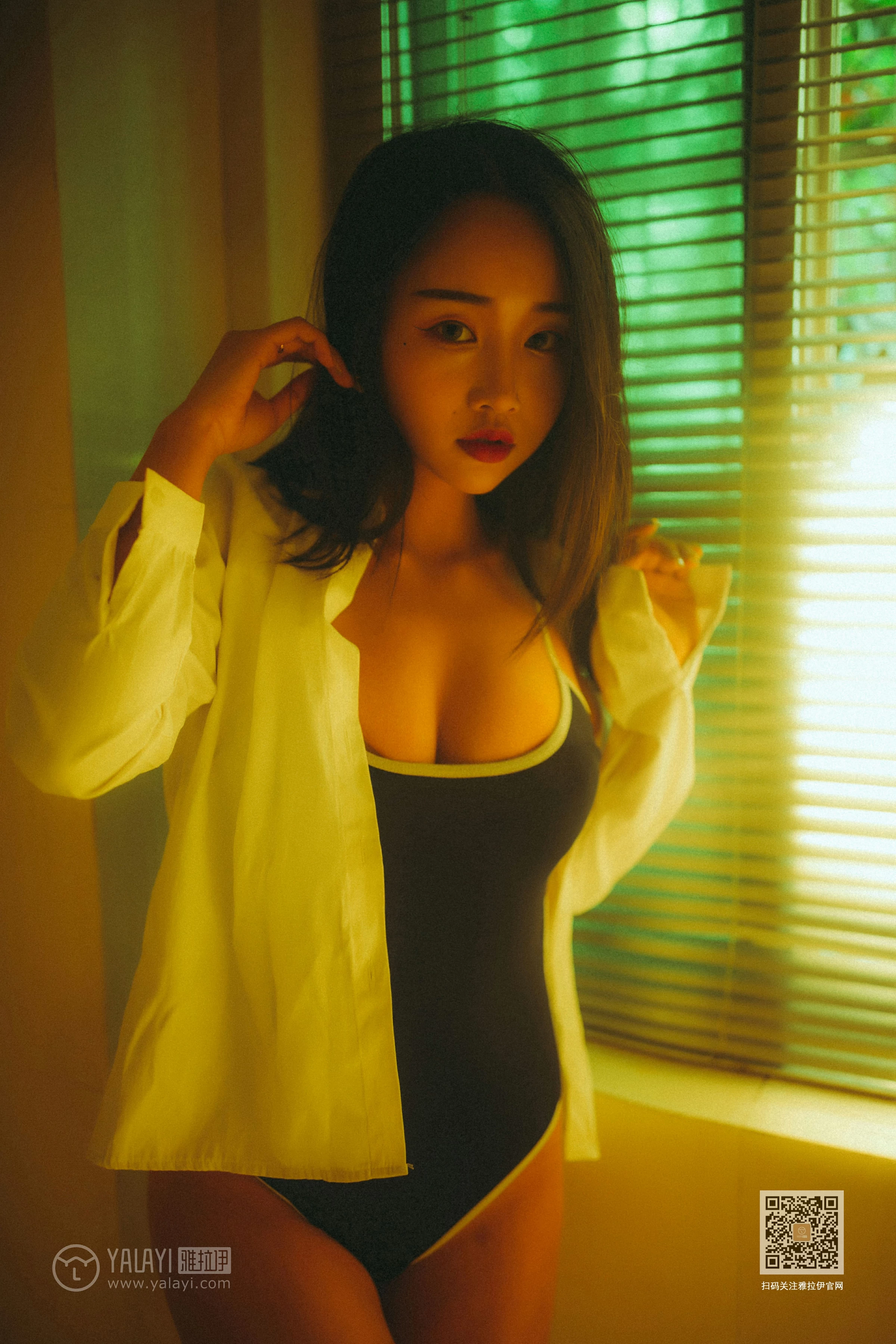 [YALAYI雅拉伊]NO.653 《枯涸之恋》 优优 蓝色连体比基尼泳装性感私房写真集第11张