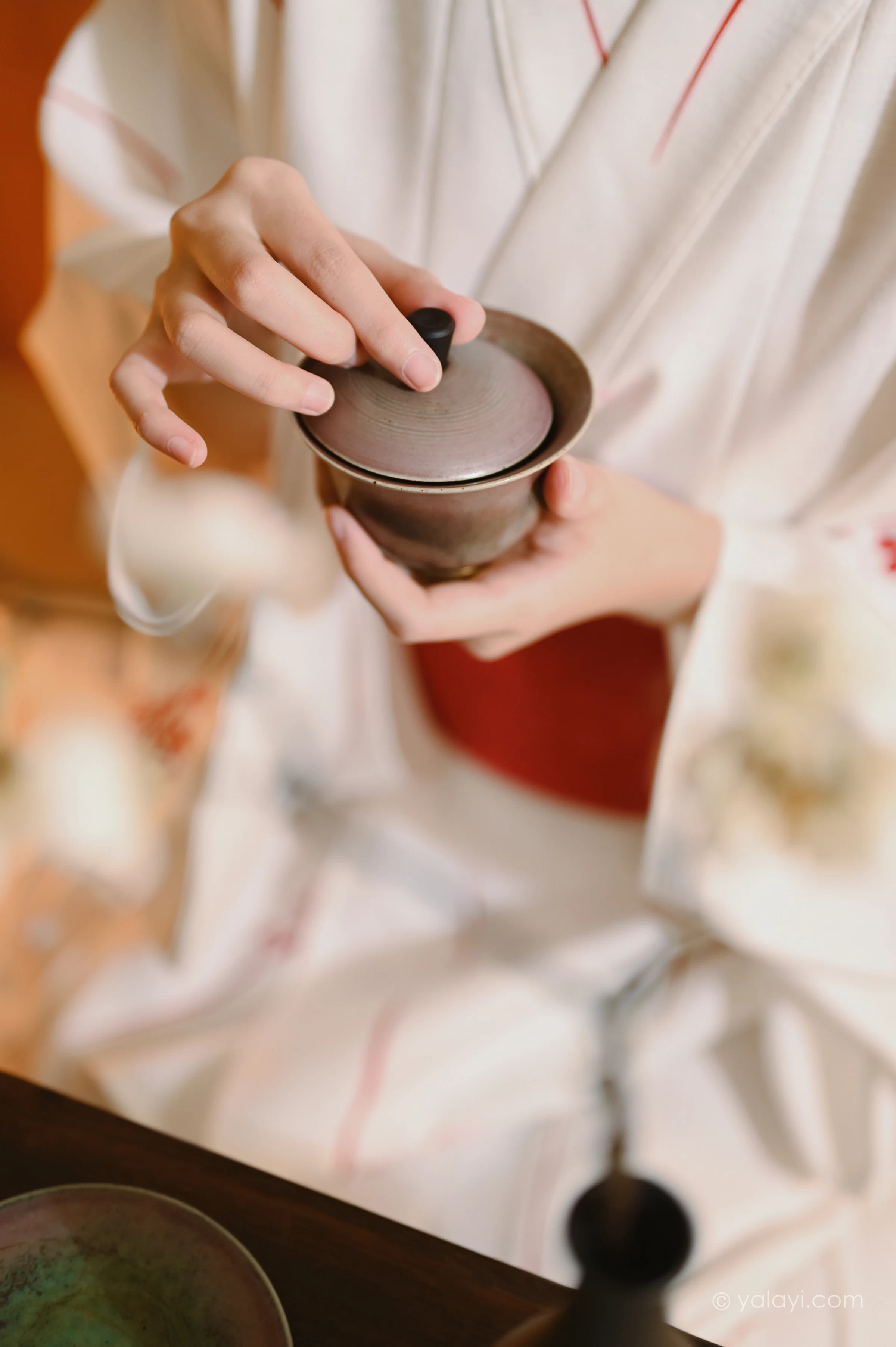 [YALAYI雅拉伊]NO.734 《和敬清寂》 方岚 白色和服性感私房写真集第2张