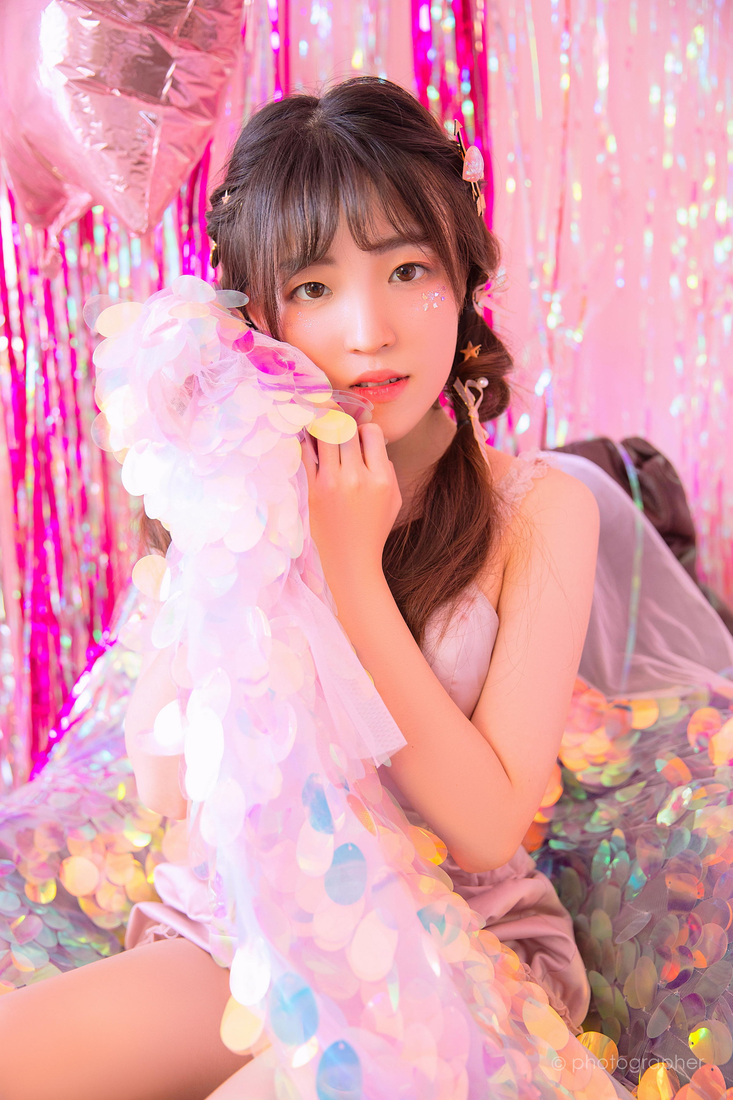 [YALAYI雅拉伊]2022.04.18 感觉良好 青春美少女 蓝色JK水手制服与粉色内衣性感私房写真集第9张