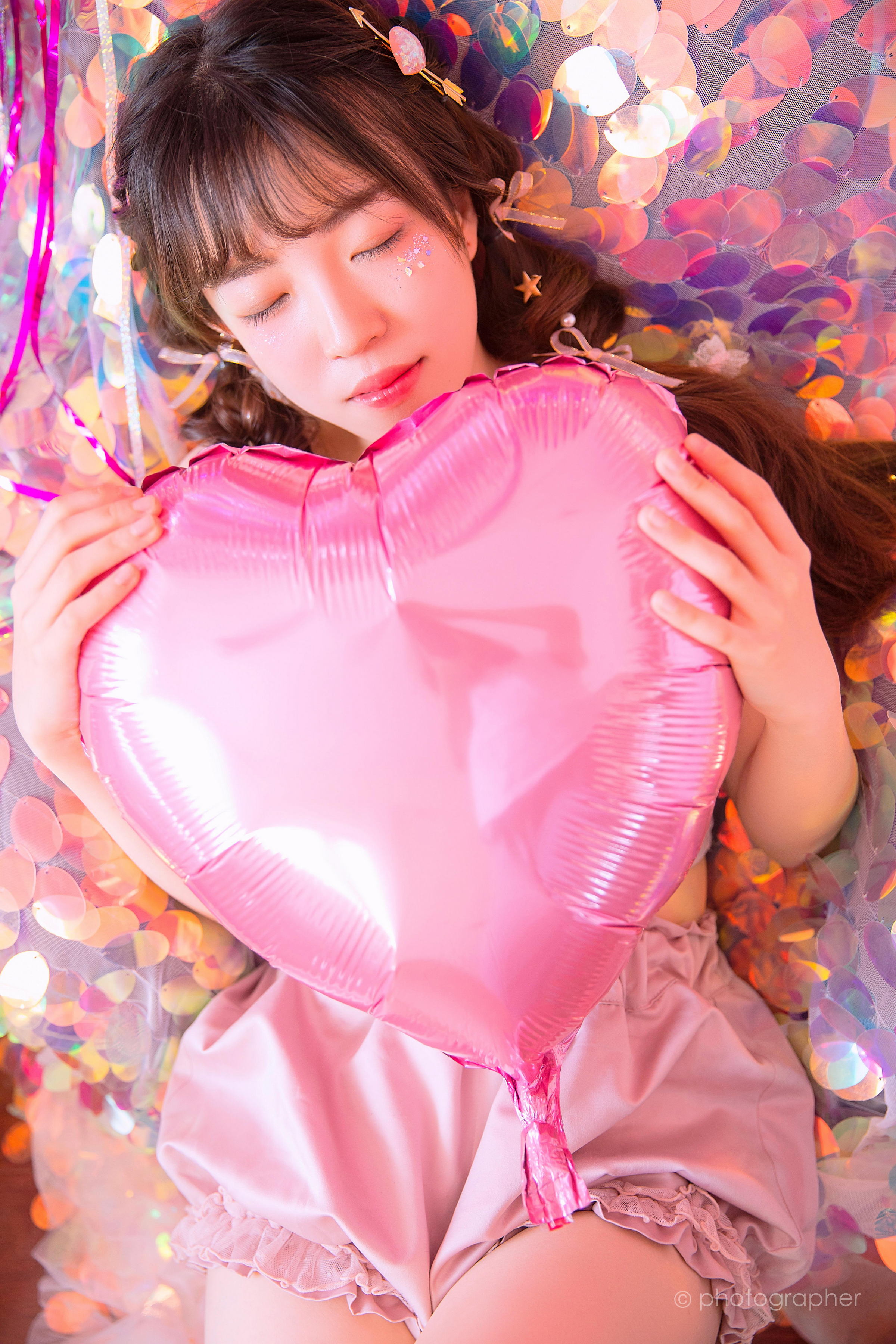 [YALAYI雅拉伊]2022.04.18 感觉良好 青春美少女 蓝色JK水手制服与粉色内衣性感私房写真集第8张