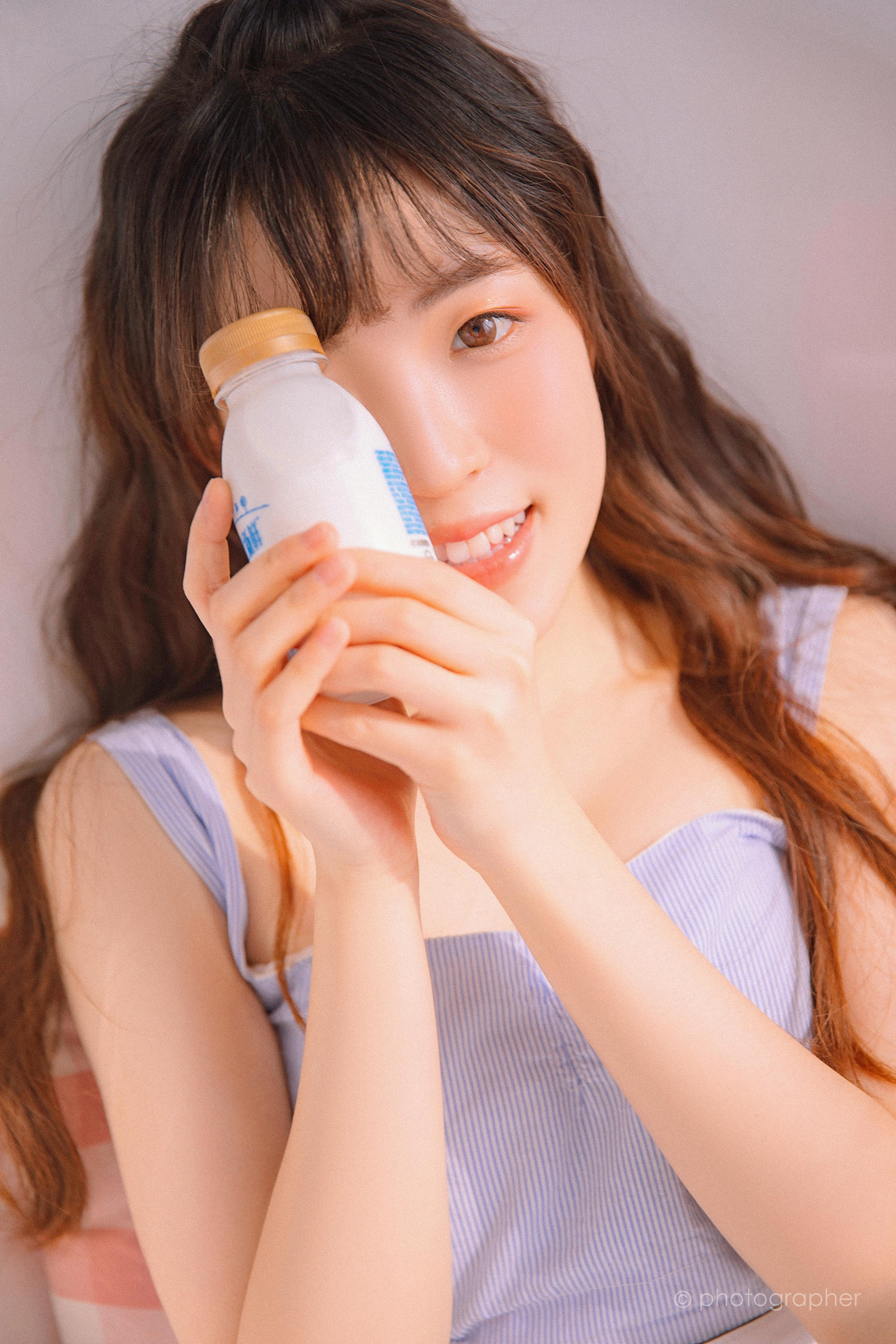 [YALAYI雅拉伊]2022.04.18 感觉良好 青春美少女 蓝色JK水手制服与粉色内衣性感私房写真集第7张