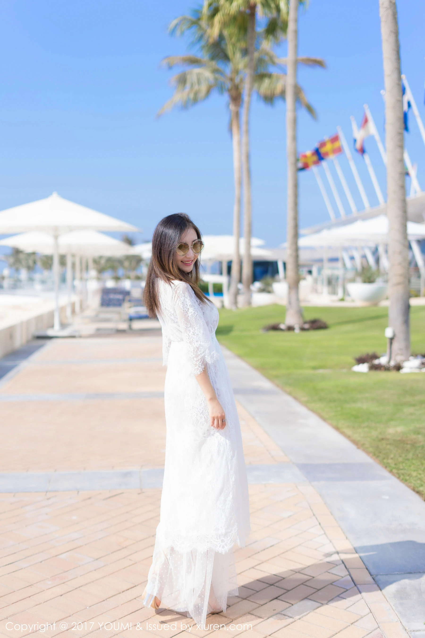  Yumi-尤美《蓝天银滩白云佳人美》 尤蜜荟 VOL.088第13张