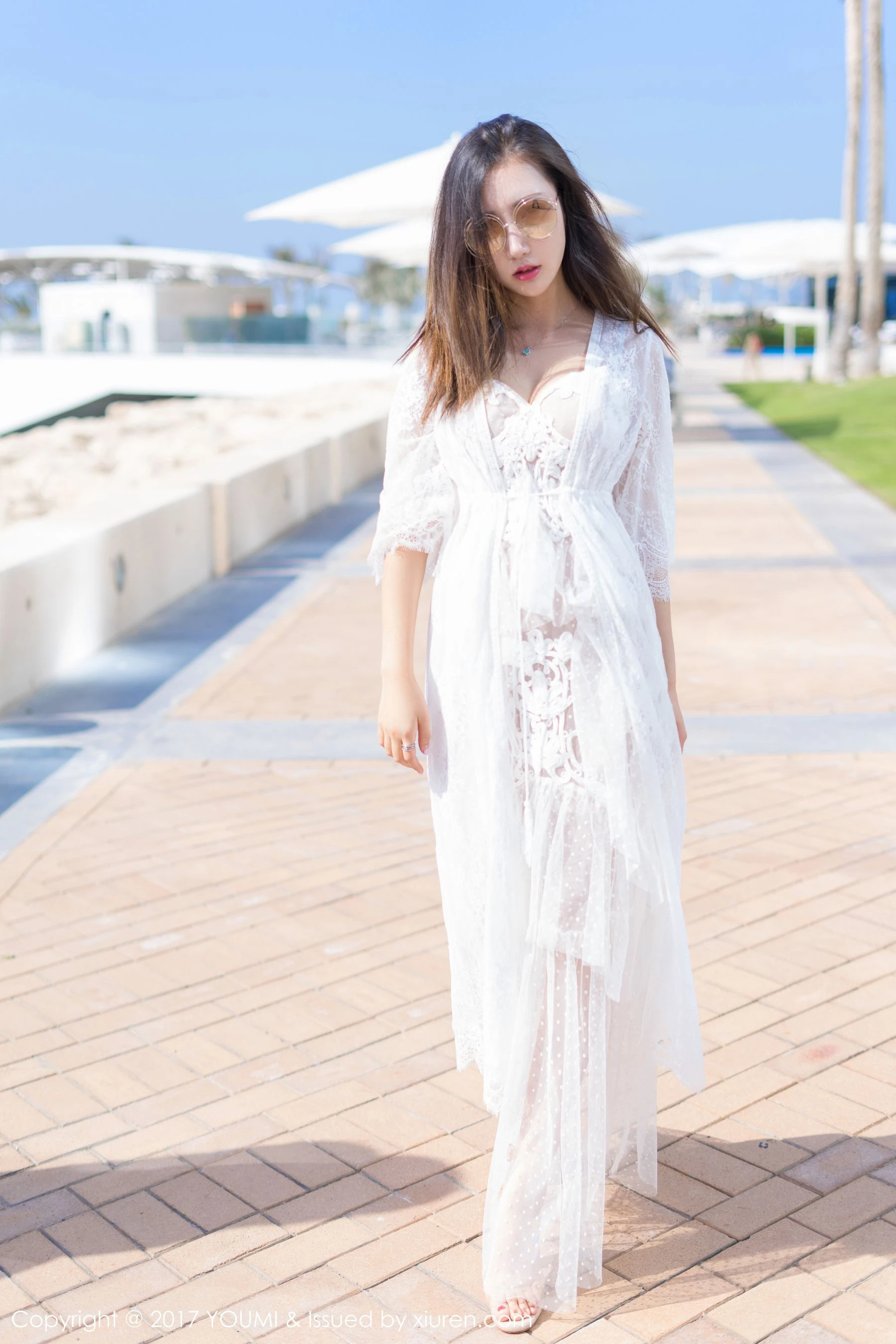 Yumi-尤美《蓝天银滩白云佳人美》 尤蜜荟 VOL.088第13张