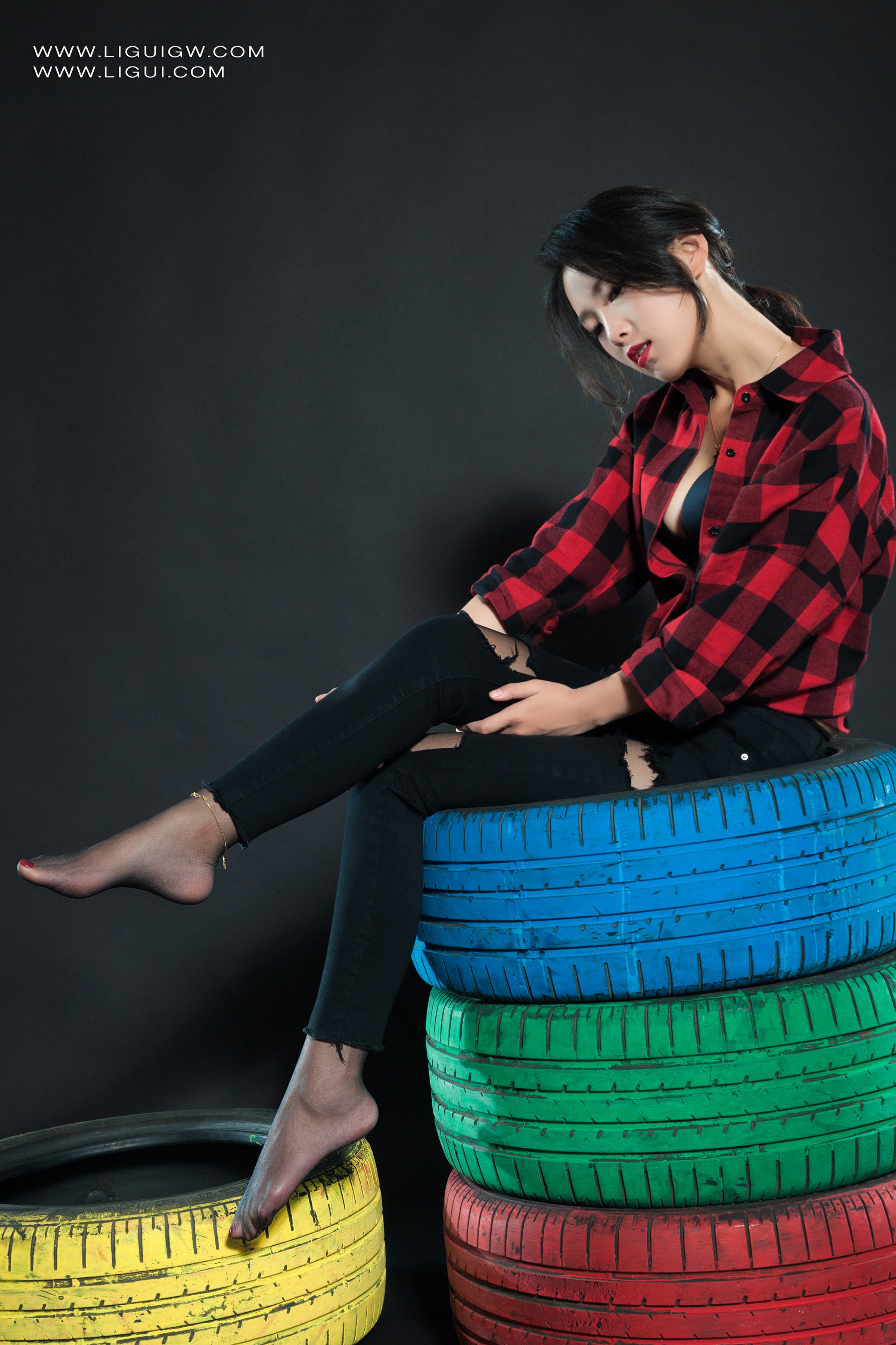 [Ligui丽柜] 2025.11.03《红与黑的激情碰撞》维拉 Weila第10张